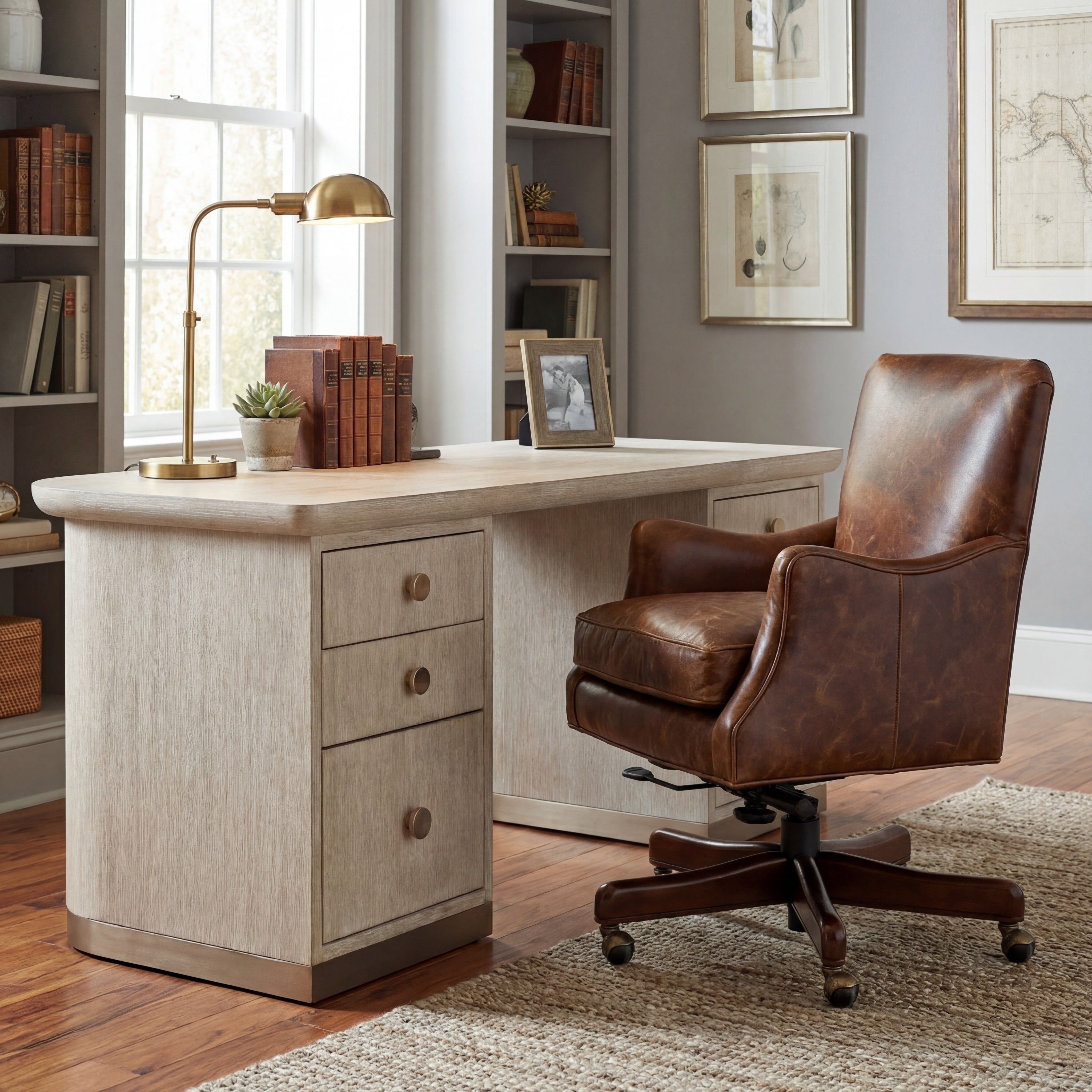 Hooker Furniture Barker Executive Swivel Tilt Chair