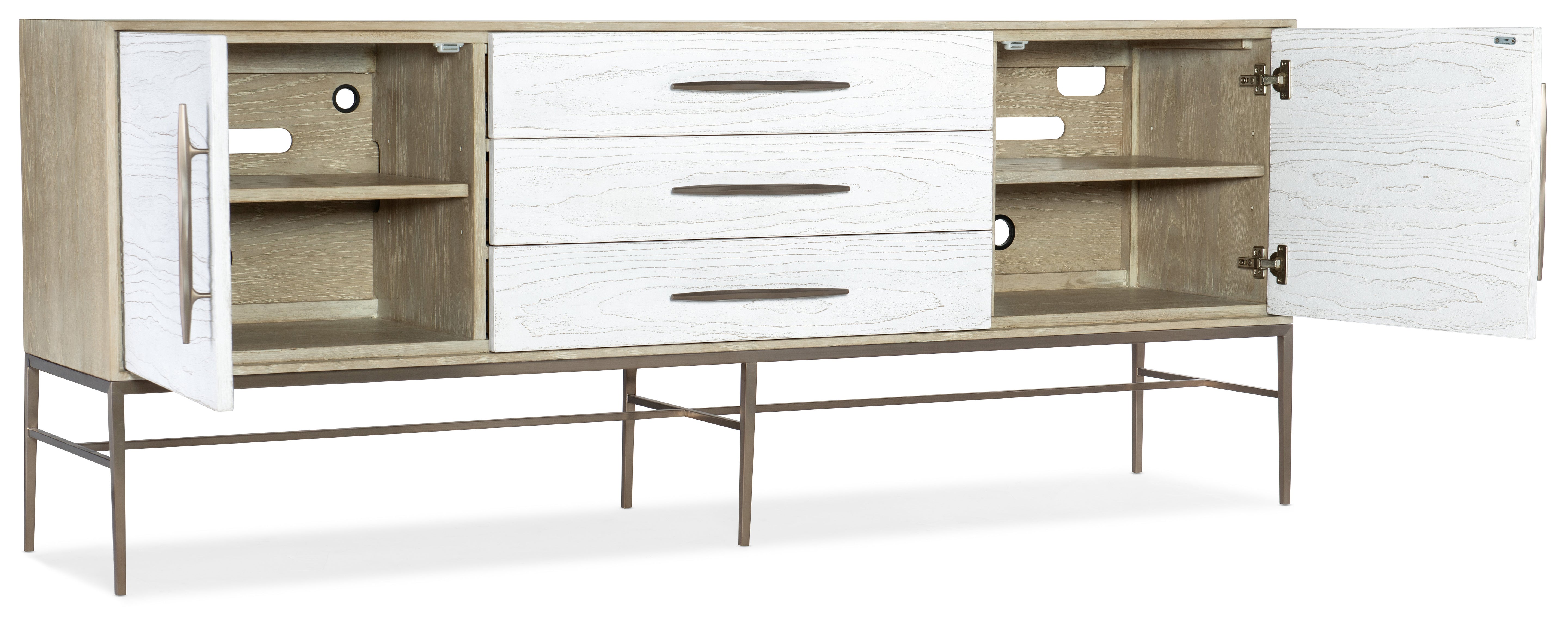 Hooker Furniture Cascade Entertainment Console in Beige