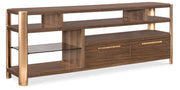 Hooker Furniture Eleana Entertainment Console in Medium Wood