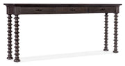 Hooker Furniture Big Sky Turned Leg Sofa Table in Medium Brown
