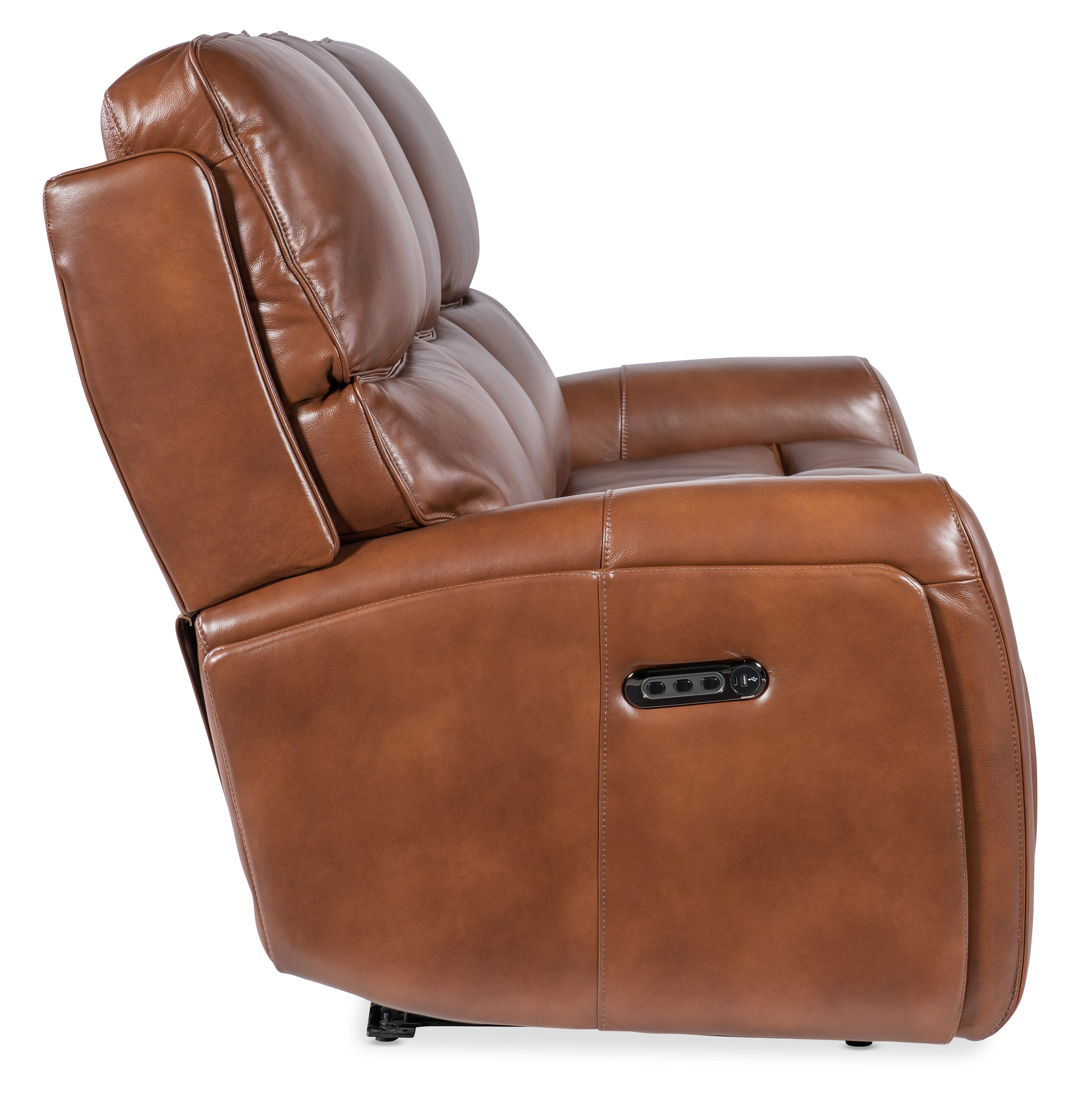 Hooker Furniture Crosby Zero Gravity Power Sofa with Power Headrest and Lumbar in Brown