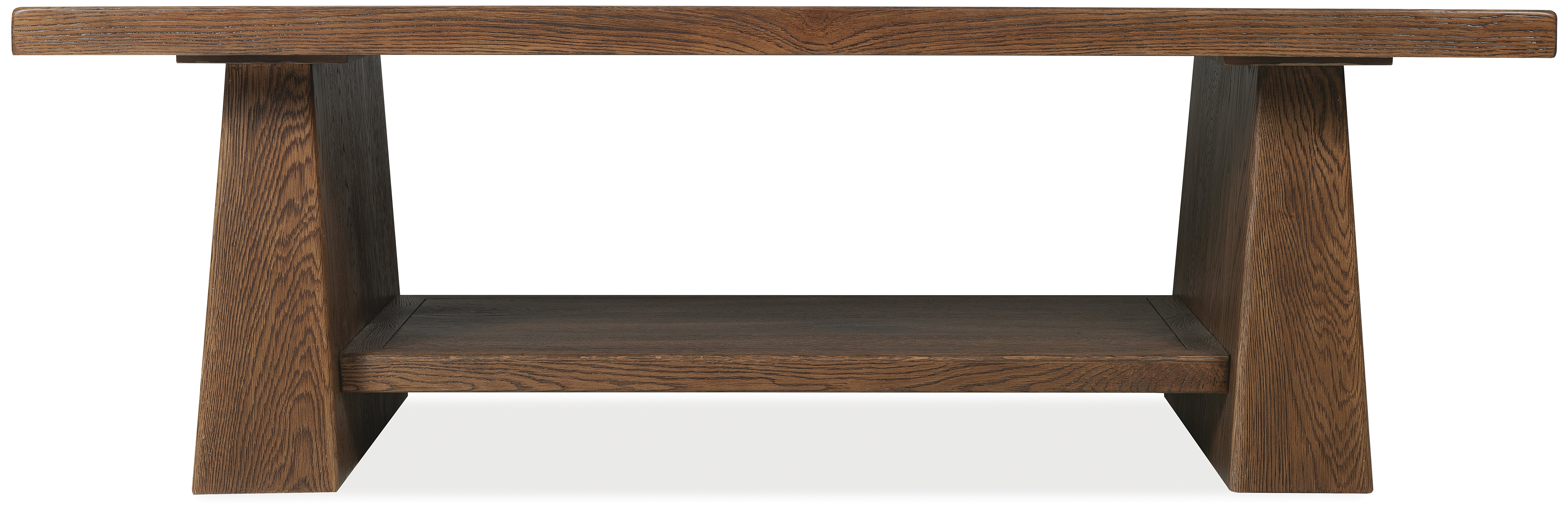Hooker Furniture Driftwood Rectangle Cocktail Table in Medium Wood
