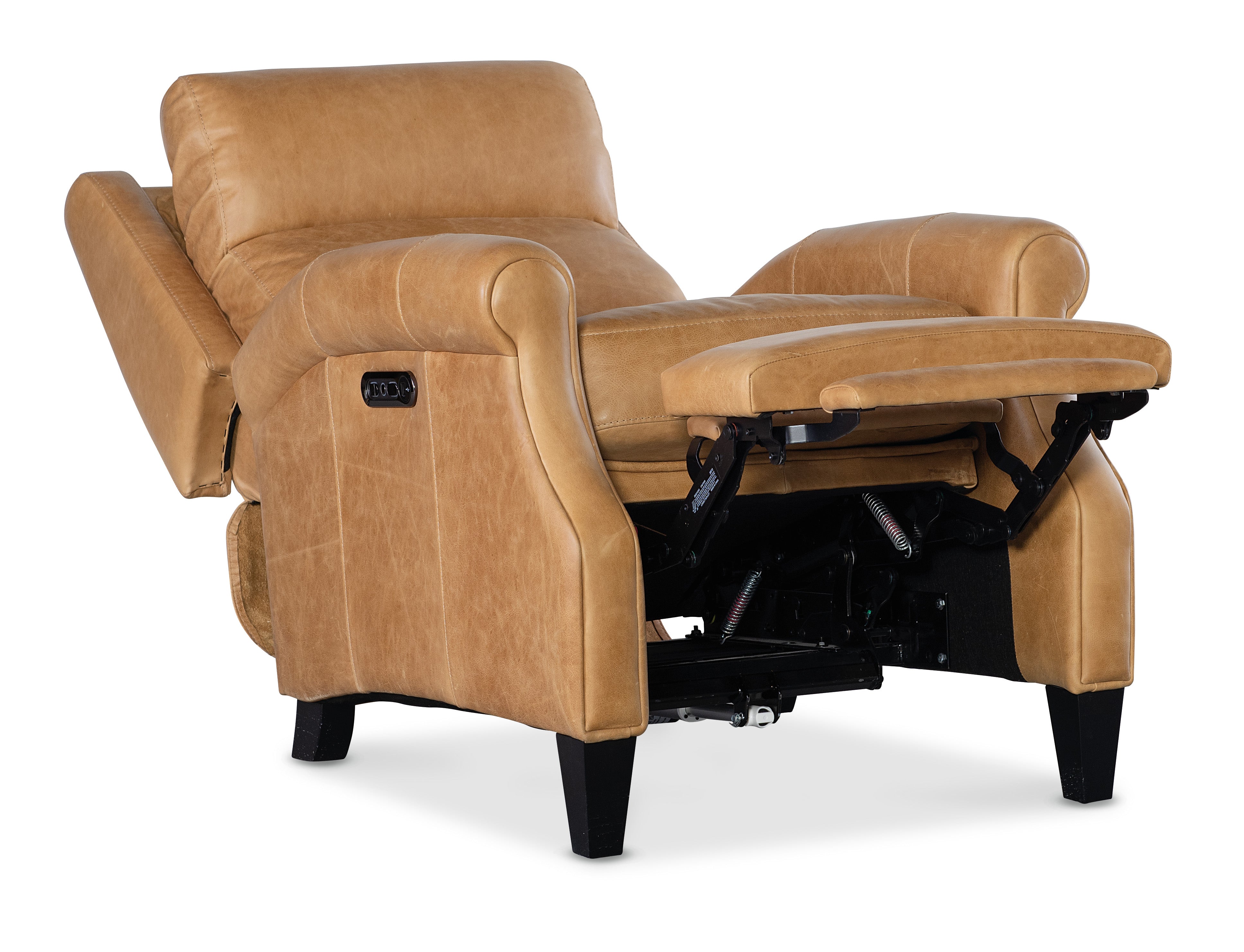 Hooker Furniture Hurley Power Recliner with Power Headrest in Dark Brown