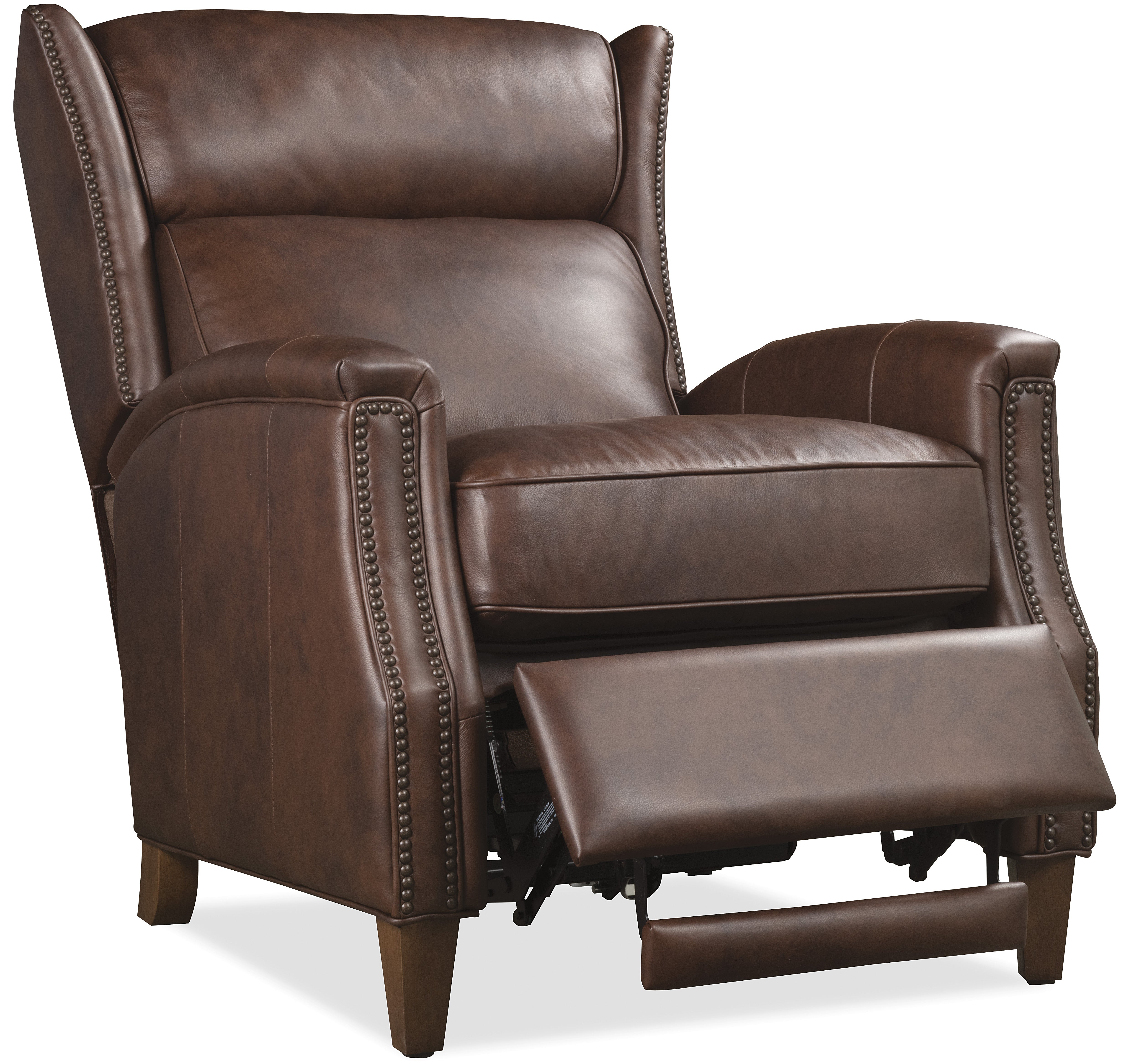 Hooker Furniture Lansing Power Recliner with Power Headrest in Brown