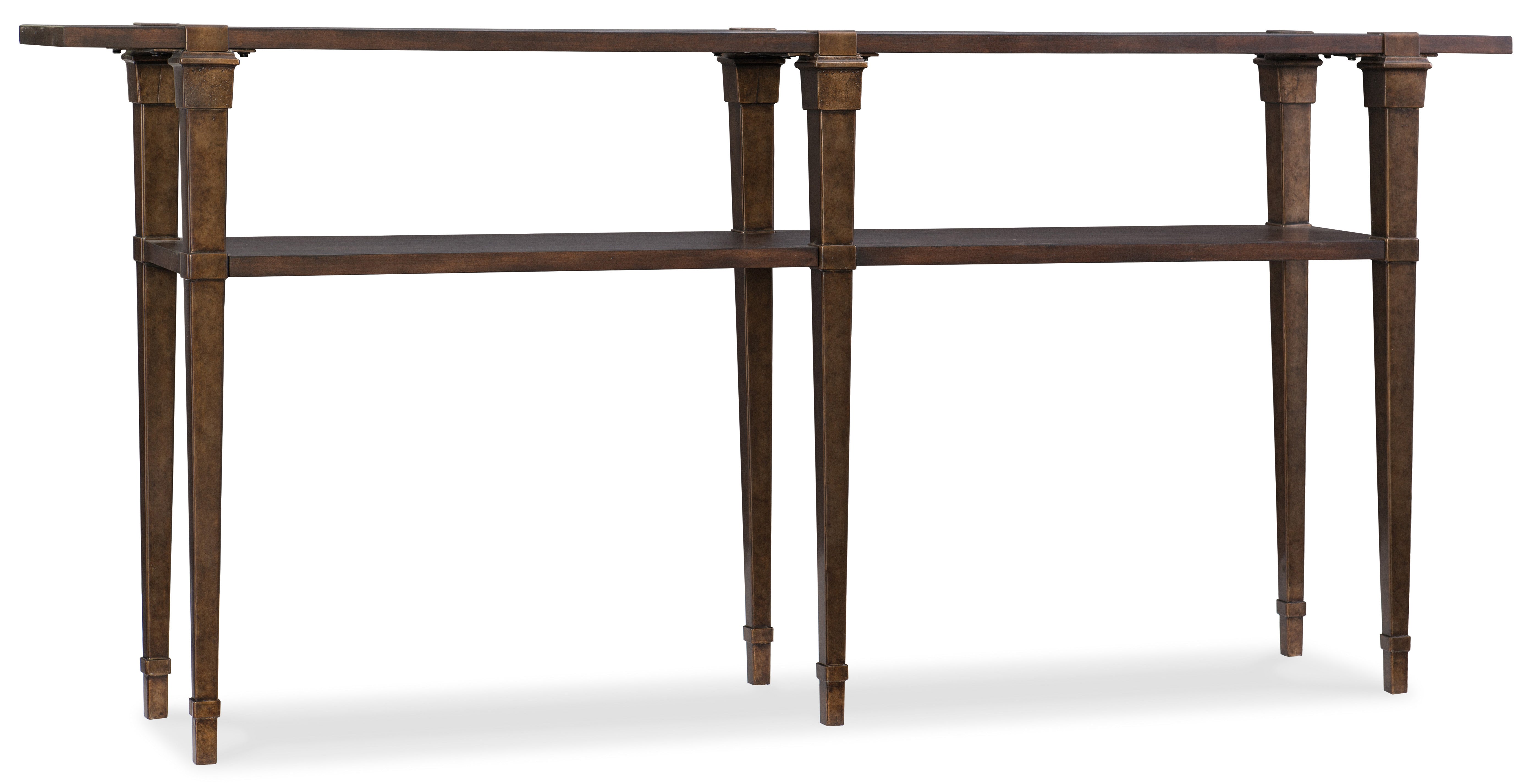 Hooker Furniture Skinny Console Table in Dark Wood