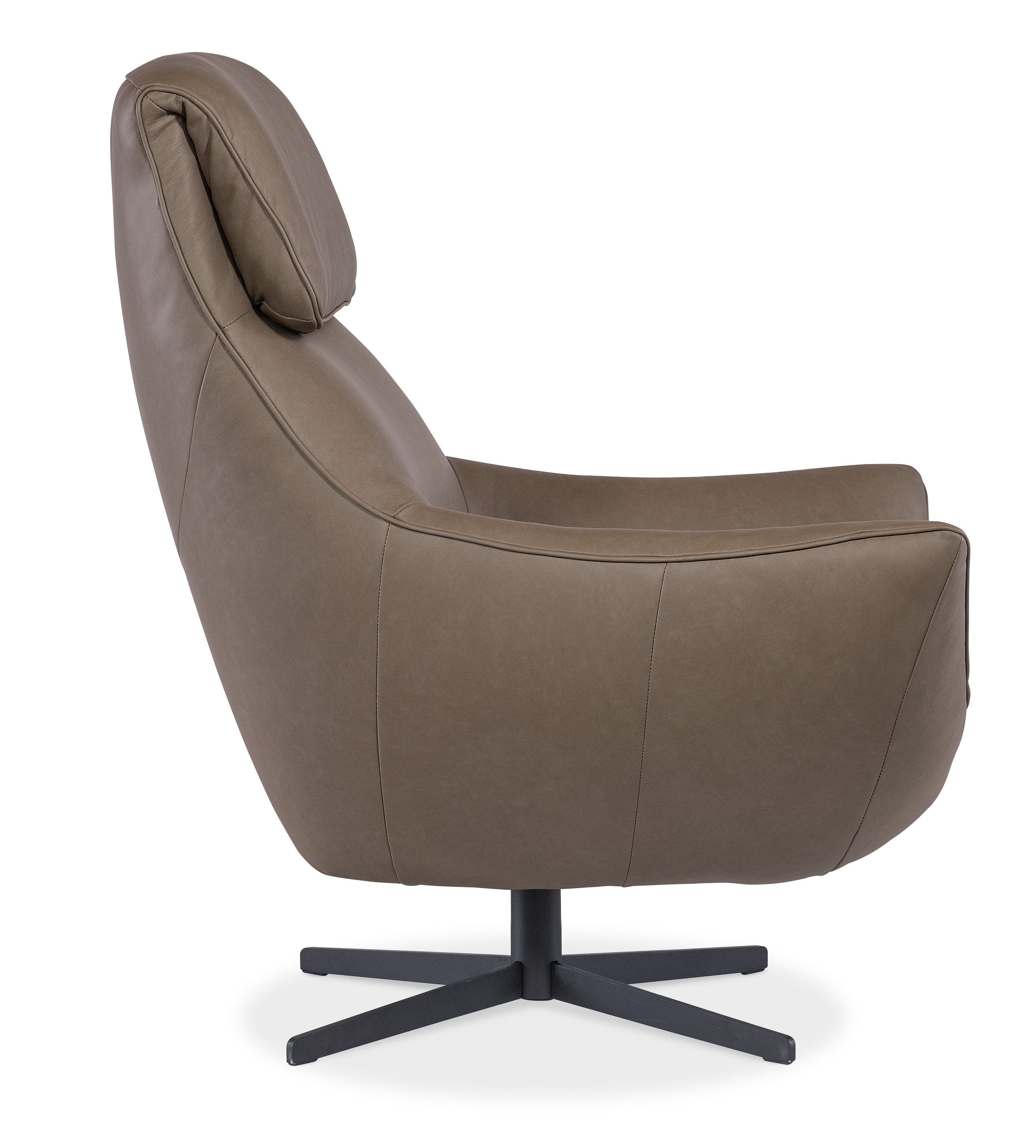Hooker Furniture Hughes Swivel Chair in Brown