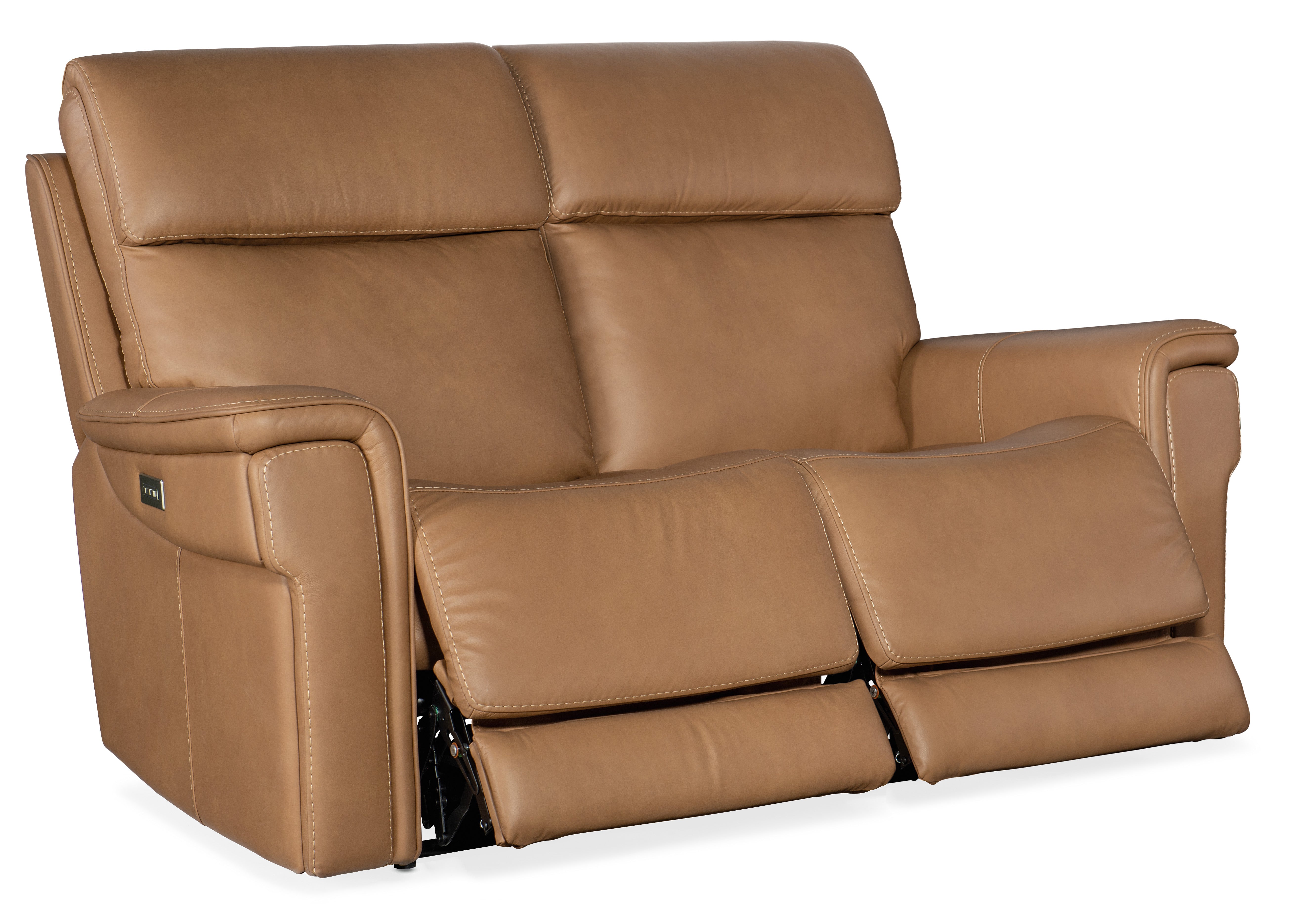Hooker Furniture Lyra Zero Gravity Power Loveseat with Power Headrest and Lumbar in Light Brown