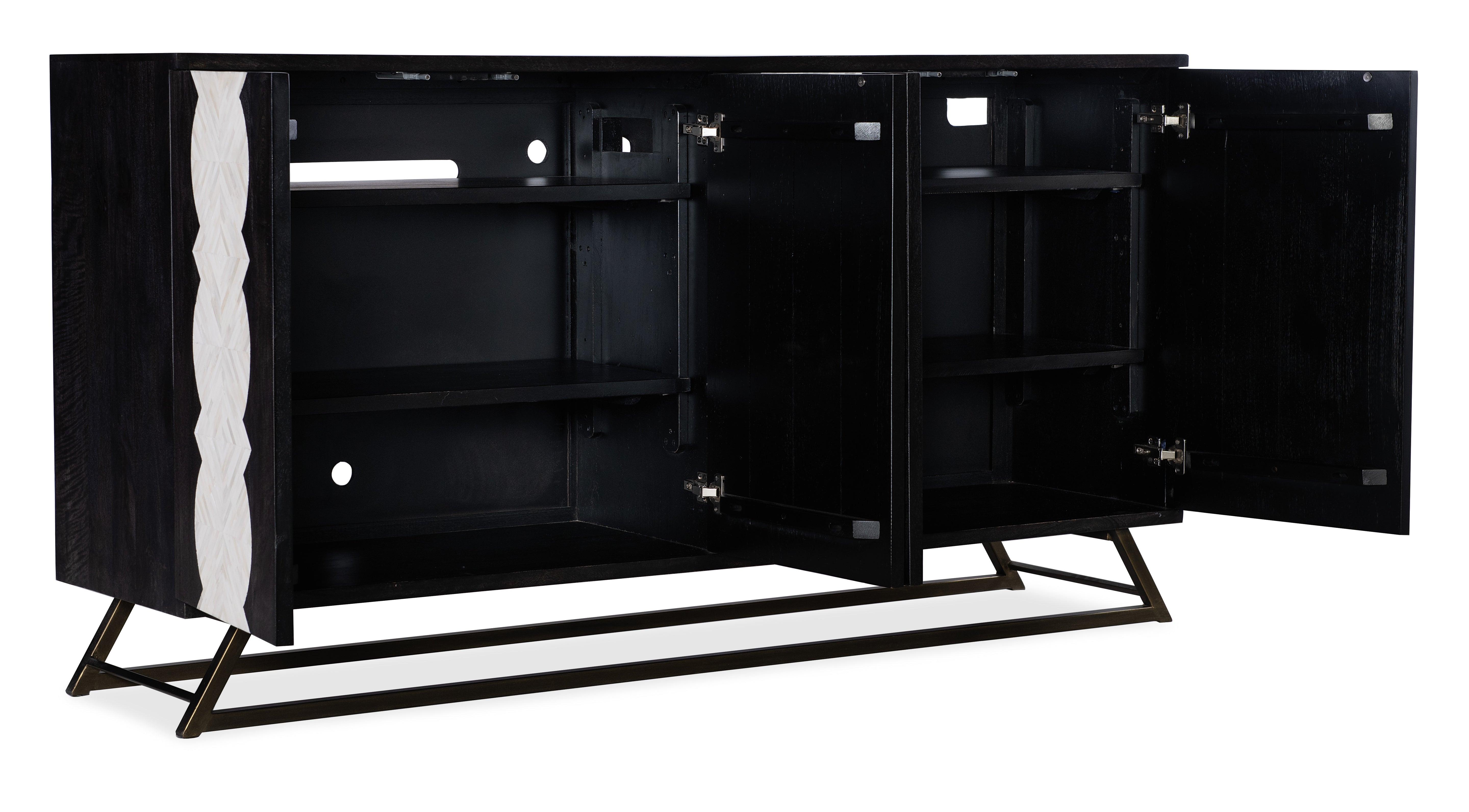 Hooker Furniture Commerce & Market Moroccan Modern Credenza in Black