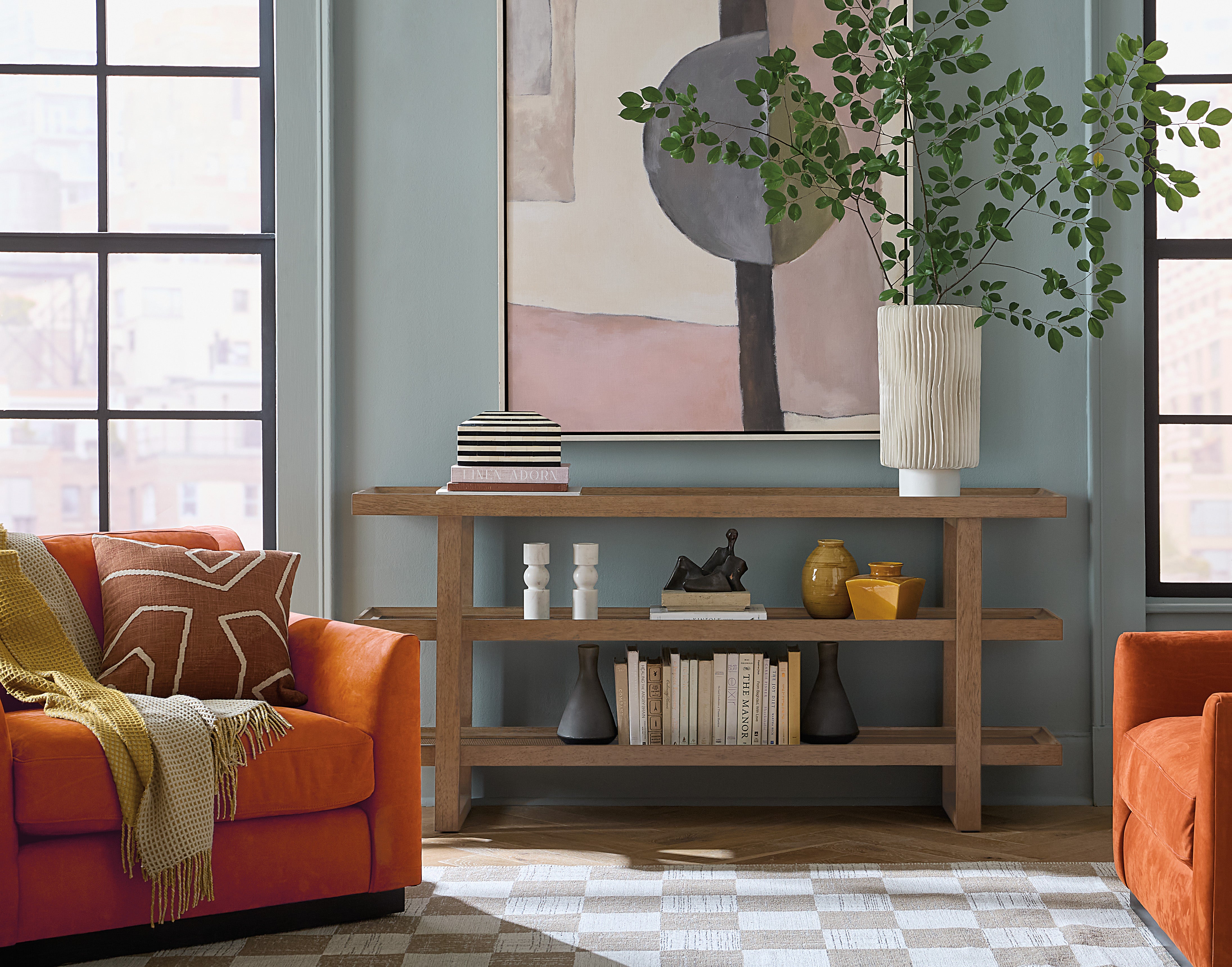 Hooker Furniture Sonnet Console Table in Medium Wood