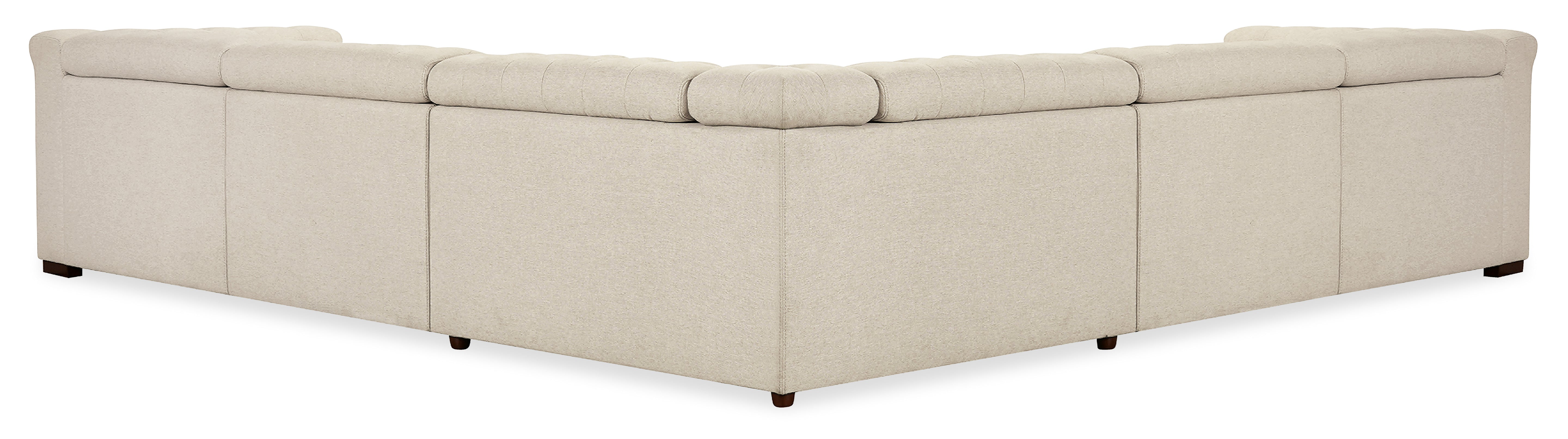 Hooker Furniture Savion Deux 5 Seat Sectional with Three Power Recliners and Six Power Headrests in Beige