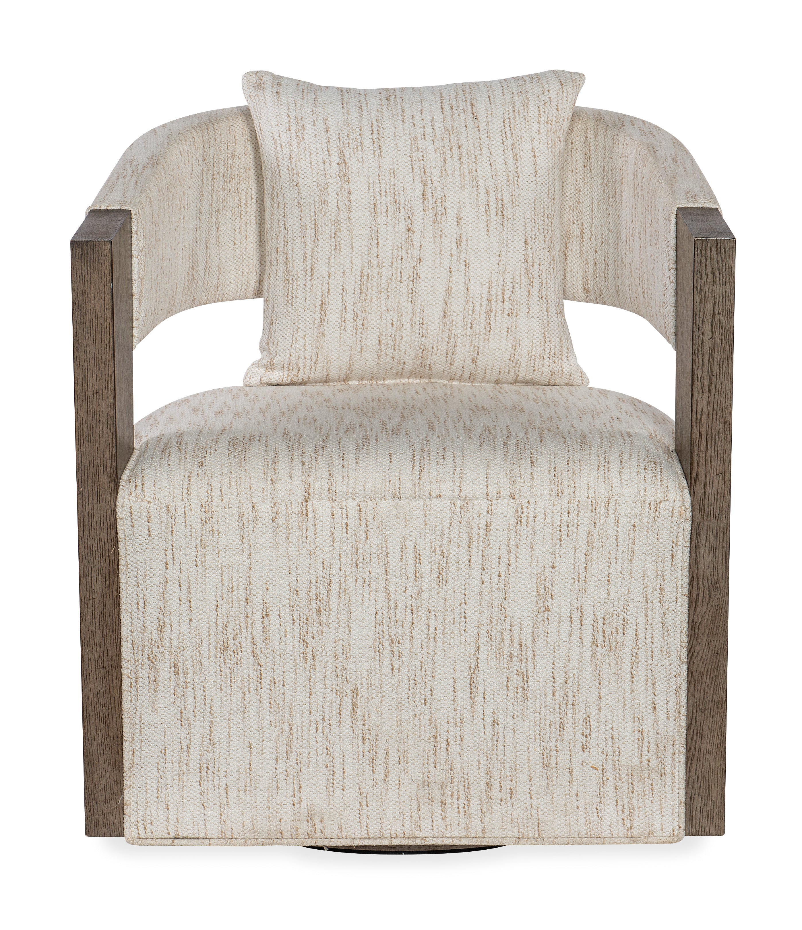 Hooker Furniture Calloway Peak Swivel Chair in Gray