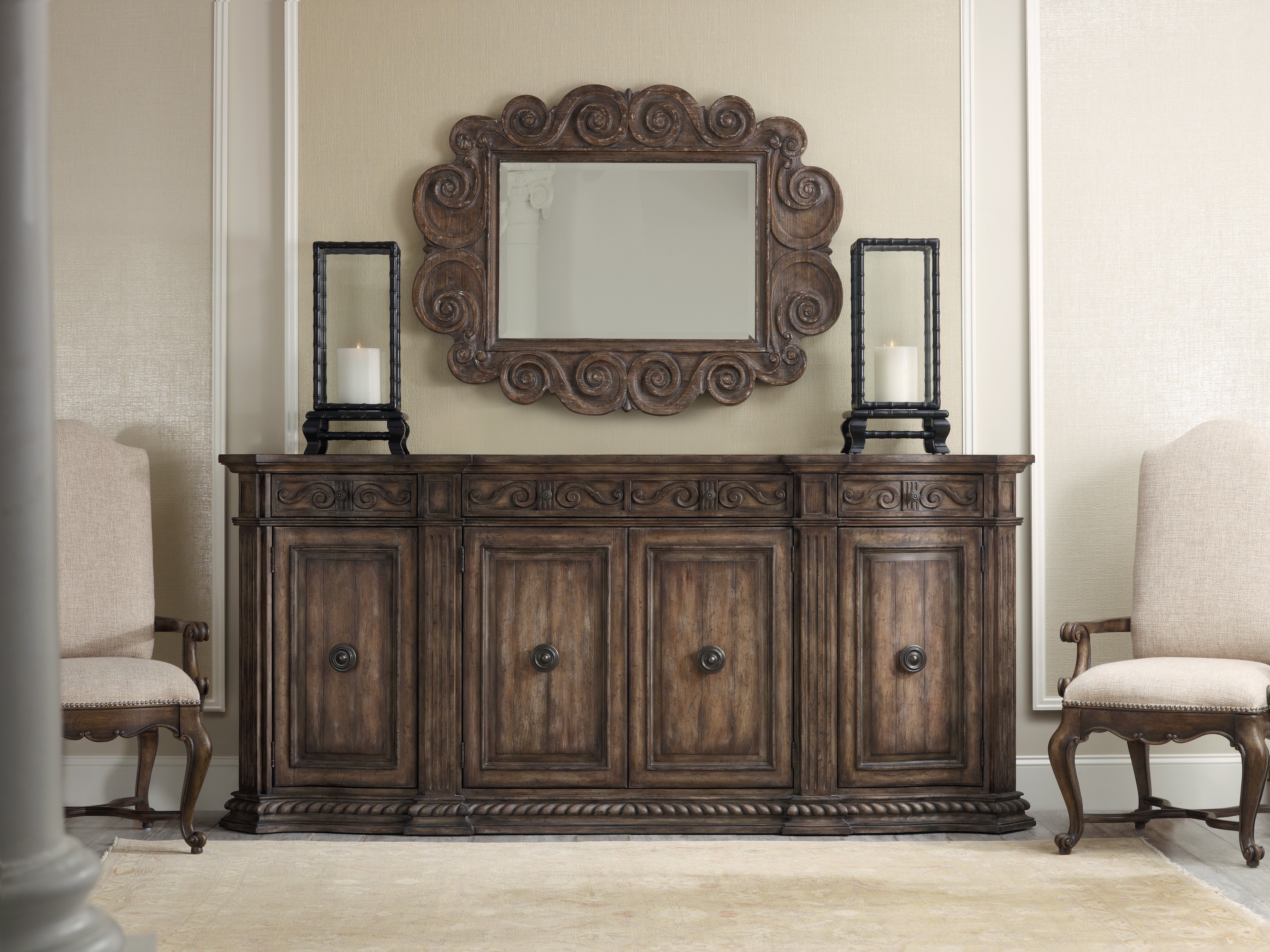 Hooker Furniture Rhapsody 96'' Credenza in Medium Wood