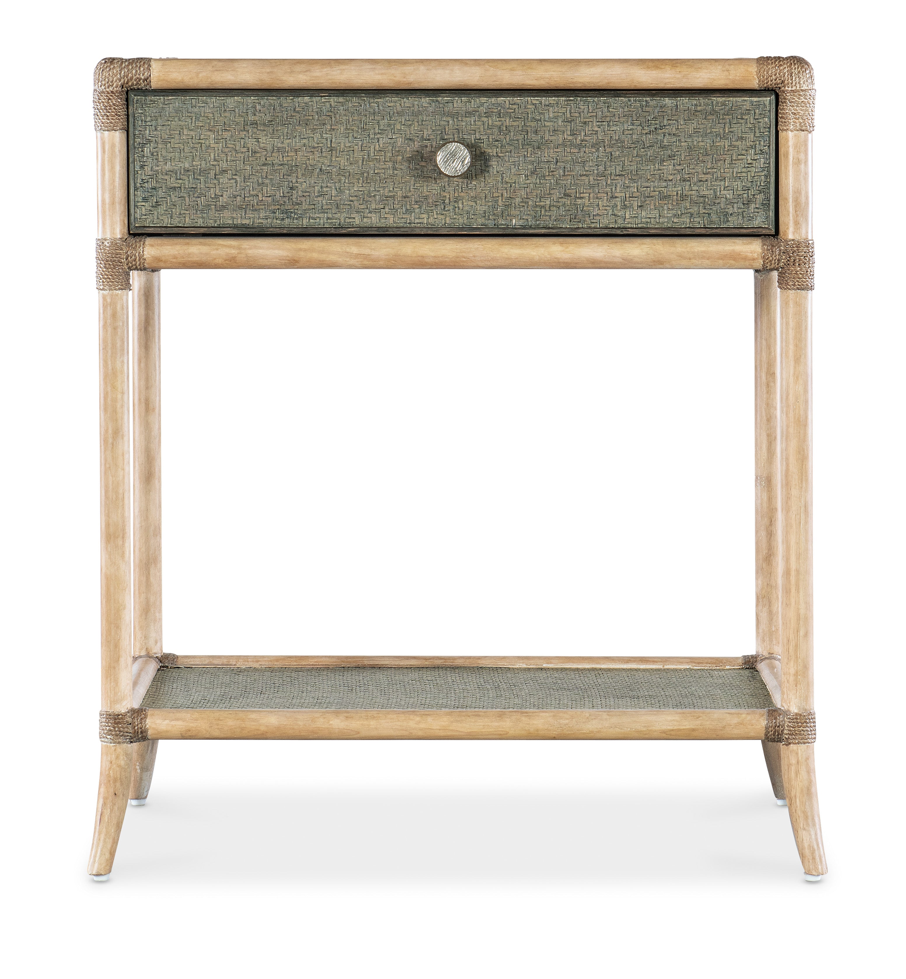 Hooker Furniture Retreat Pole Rattan Bedside Table