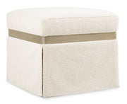 Hooker Furniture Melange Dream Weaver Pouf in Beige