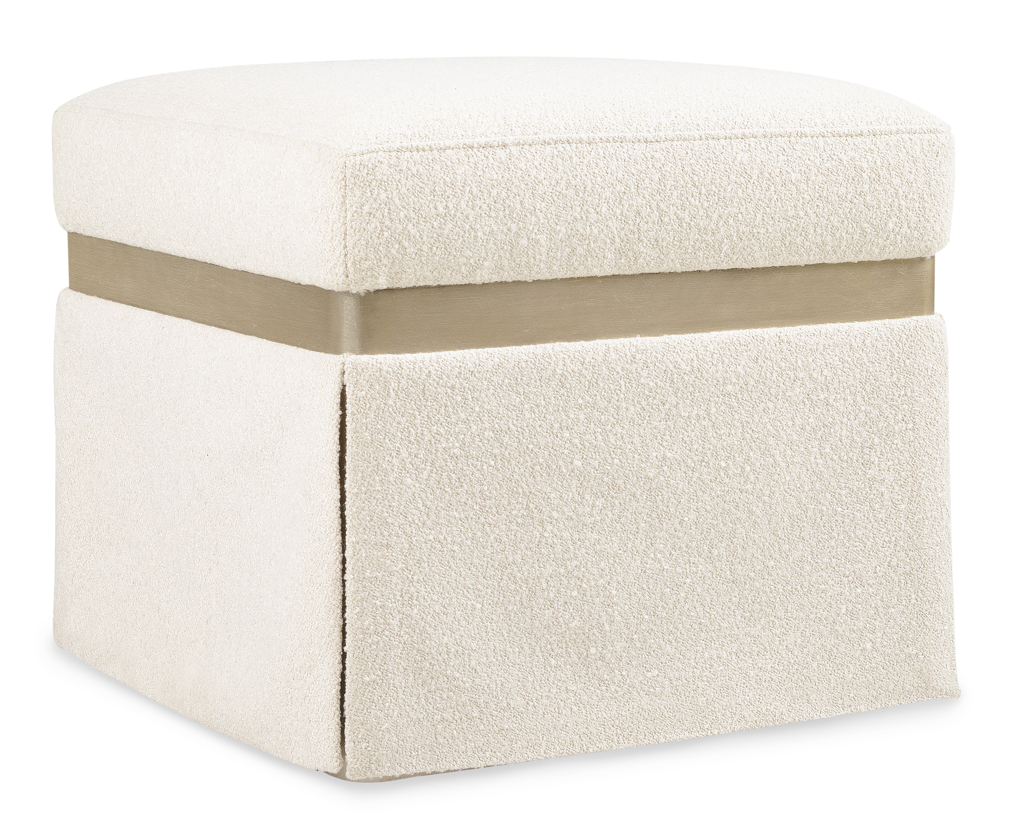 Hooker Furniture Melange Dream Weaver Pouf in Beige