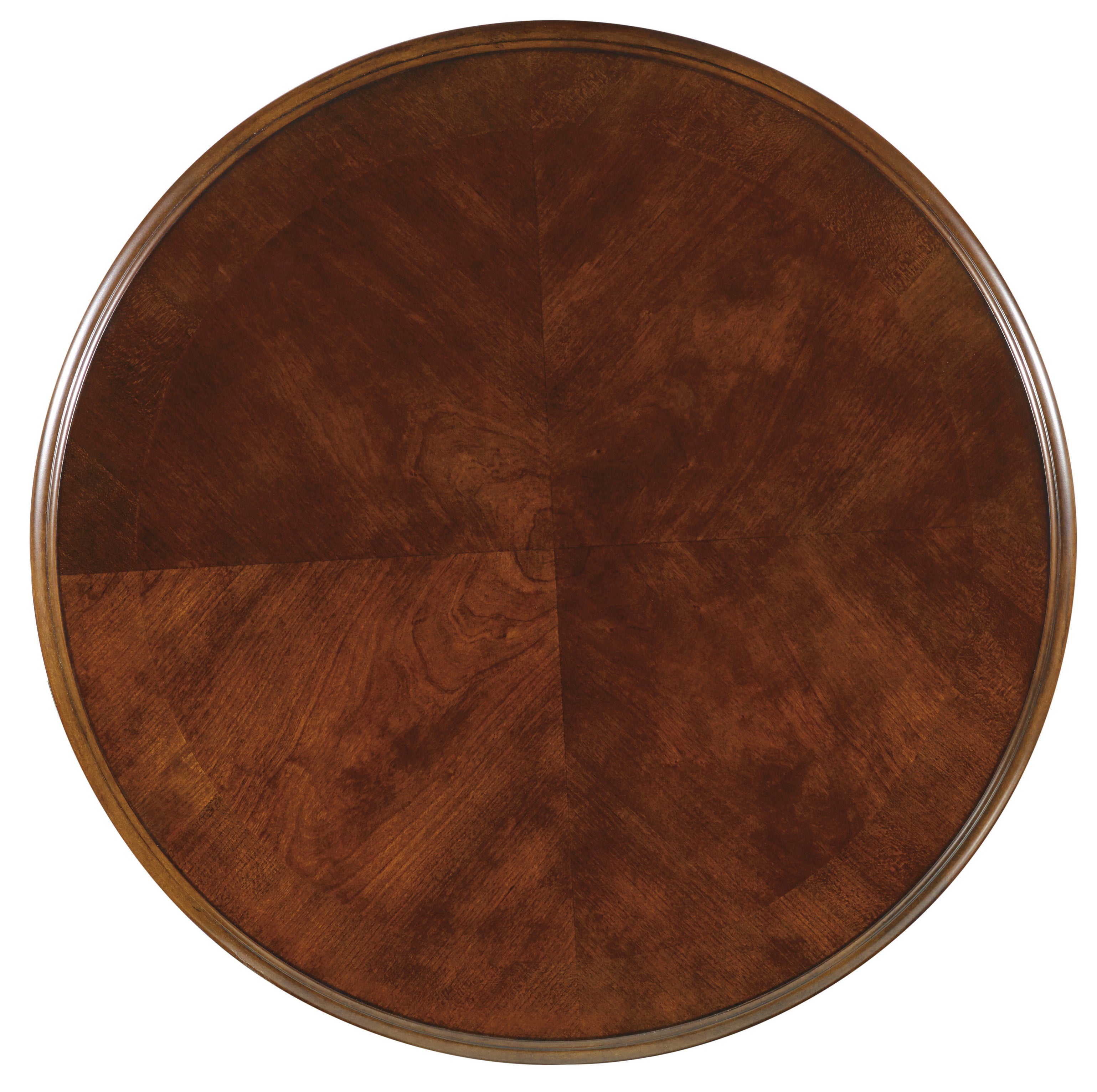 Hooker Furniture Brookhaven Round Lamp Table in Medium Brown