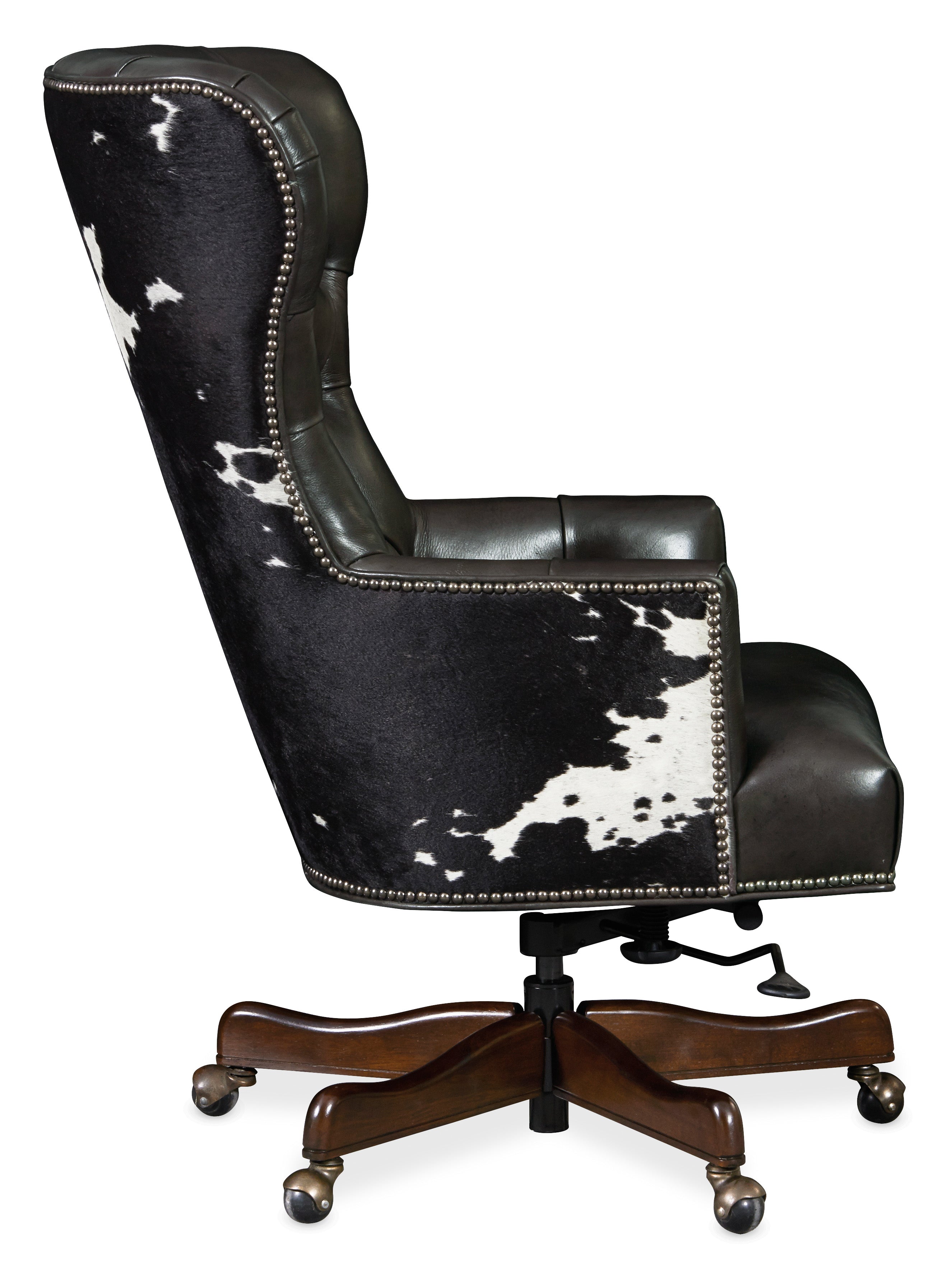 Hooker Furniture Katherine Executive Swivel Tilt Chair with Black & White HOH