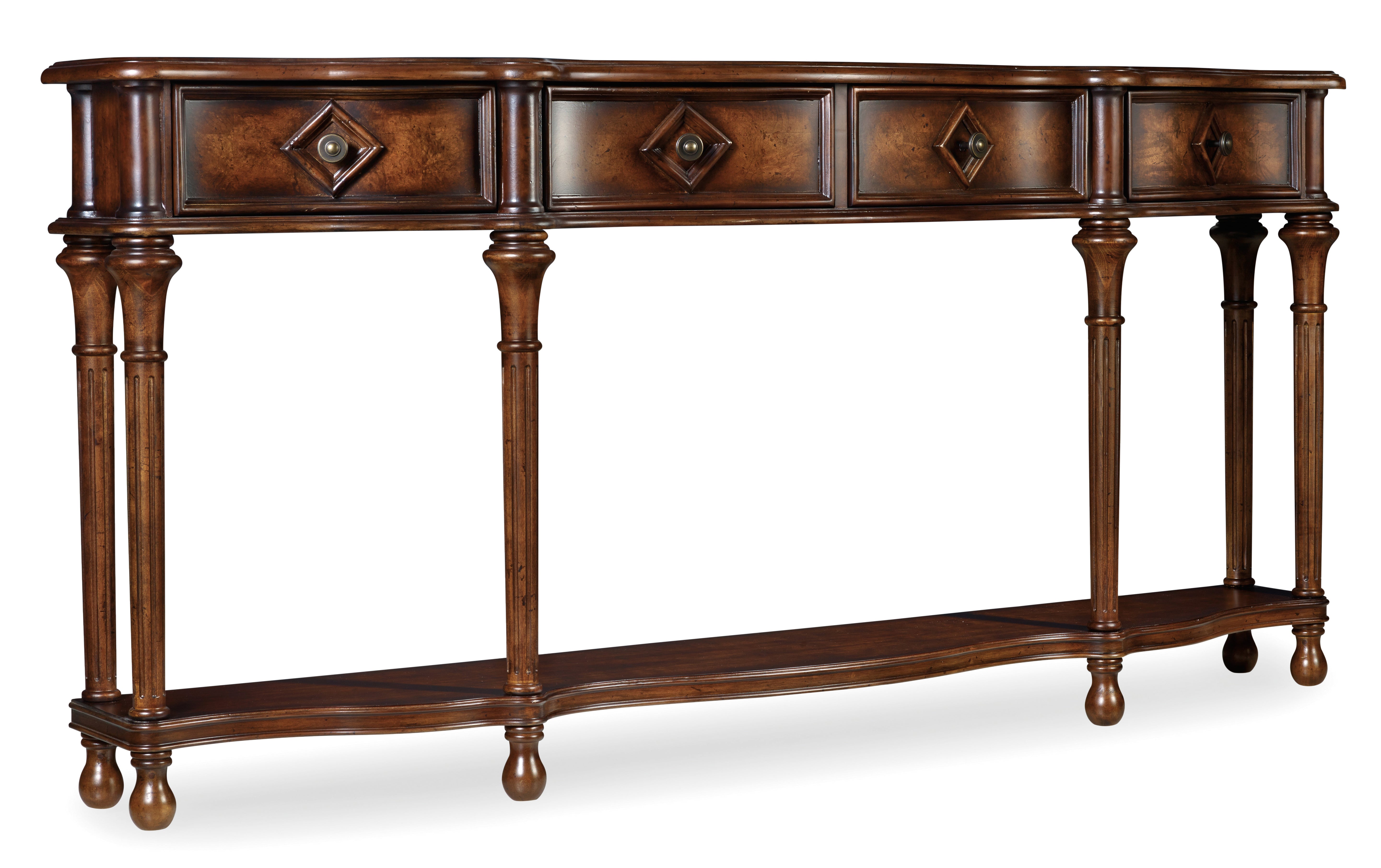 Hooker Furniture 72'' Hall Console in Dark Wood
