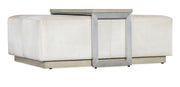 Hooker Furniture Melange Bridged Cocktail Table in Light Brown