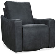 Hooker Furniture Lewis Power Swivel Recliner in Black