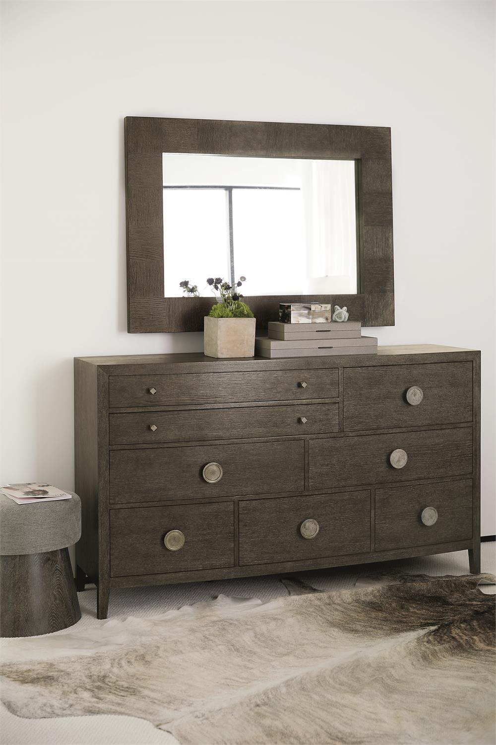 Bernhardt Furniture Linea Sideboard in Cerused Charcoal