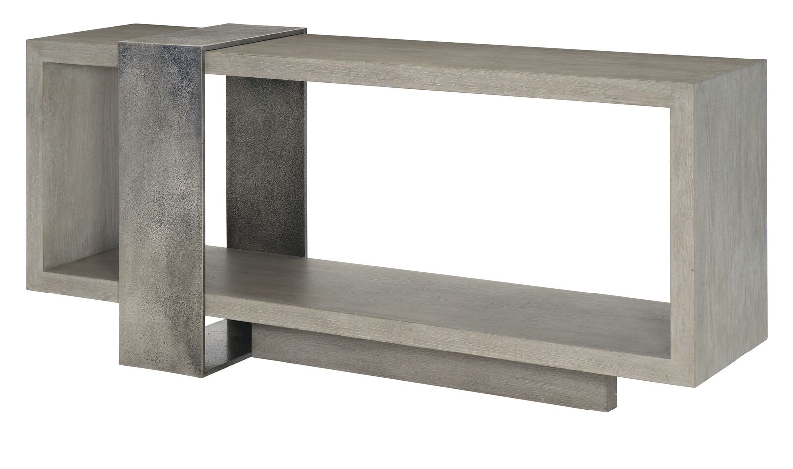 Bernhardt Furniture Linea Console Table in Cerused Greige
