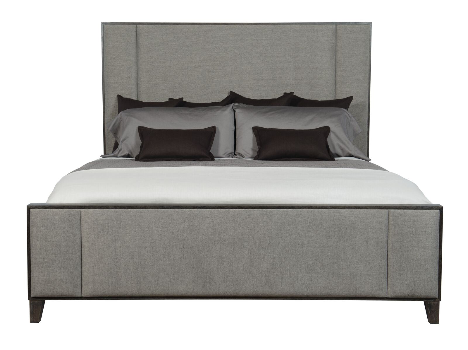 Bernhardt Furniture Linea Panel Bed  in Cerused Charcoal