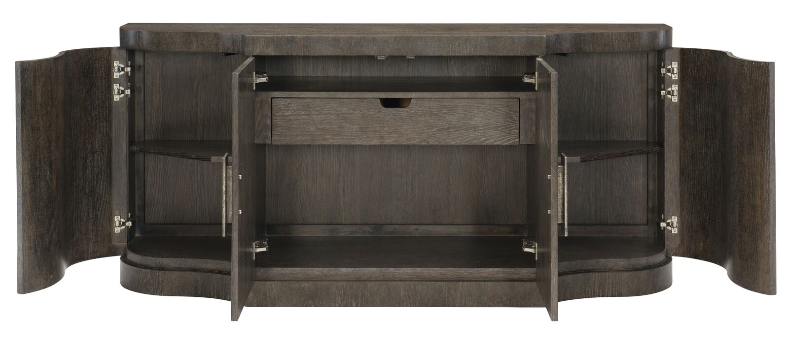 Bernhardt Furniture Linea Buffet in Cerused Charcoal