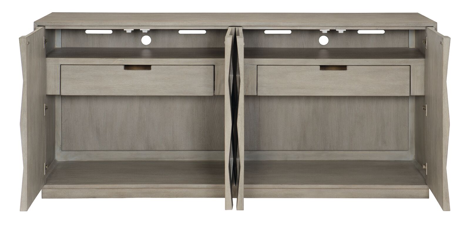Bernhardt Furniture Linea Buffet in Cerused Greige