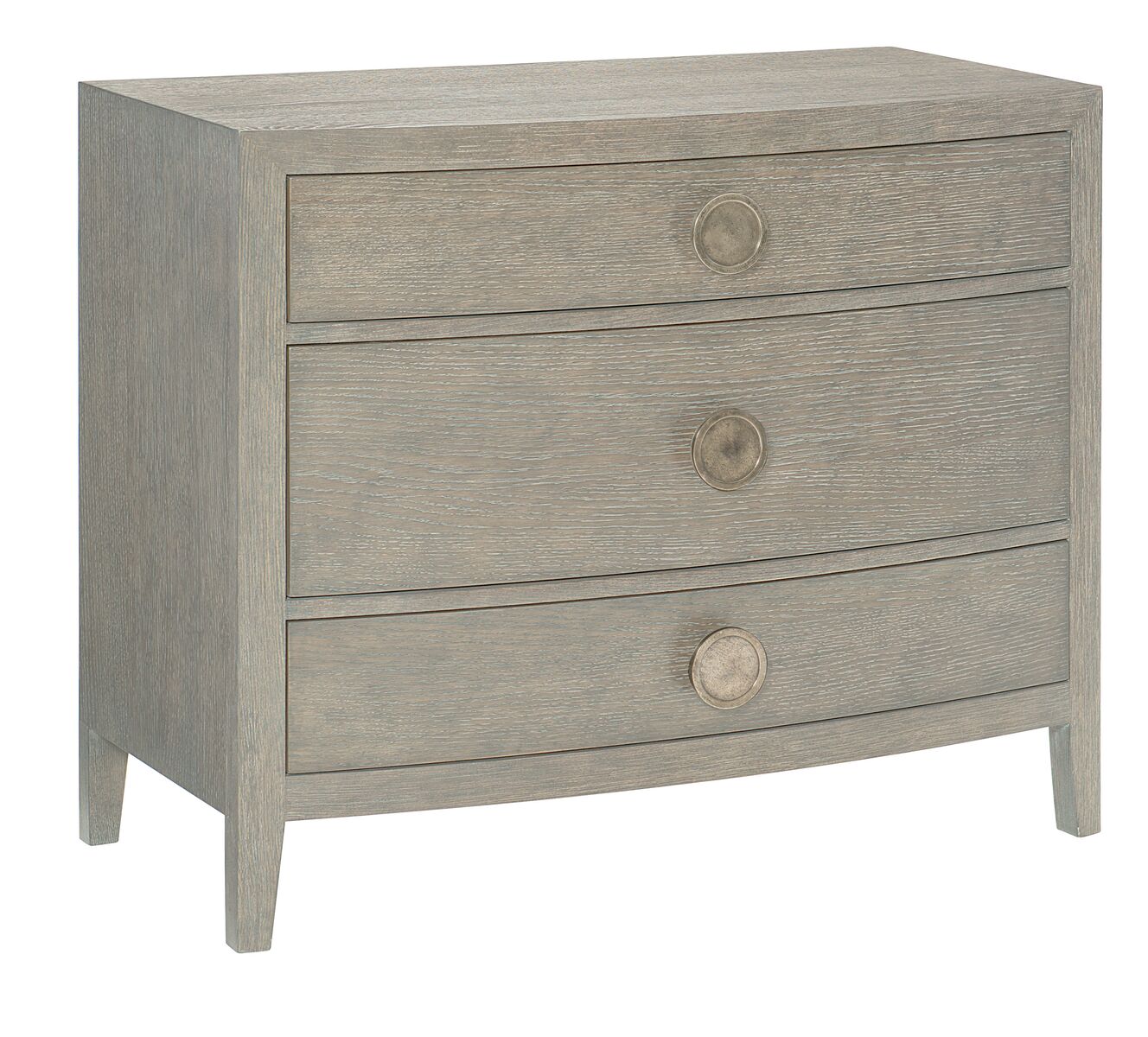 Bernhardt Furniture Linea Nightstand in Cerused Greige