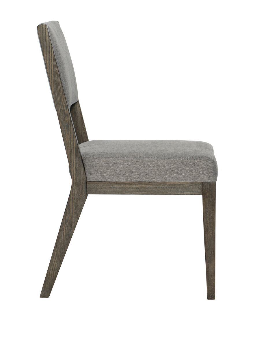 Bernhardt Furniture Linea Side Chair in Cerused Charcoal