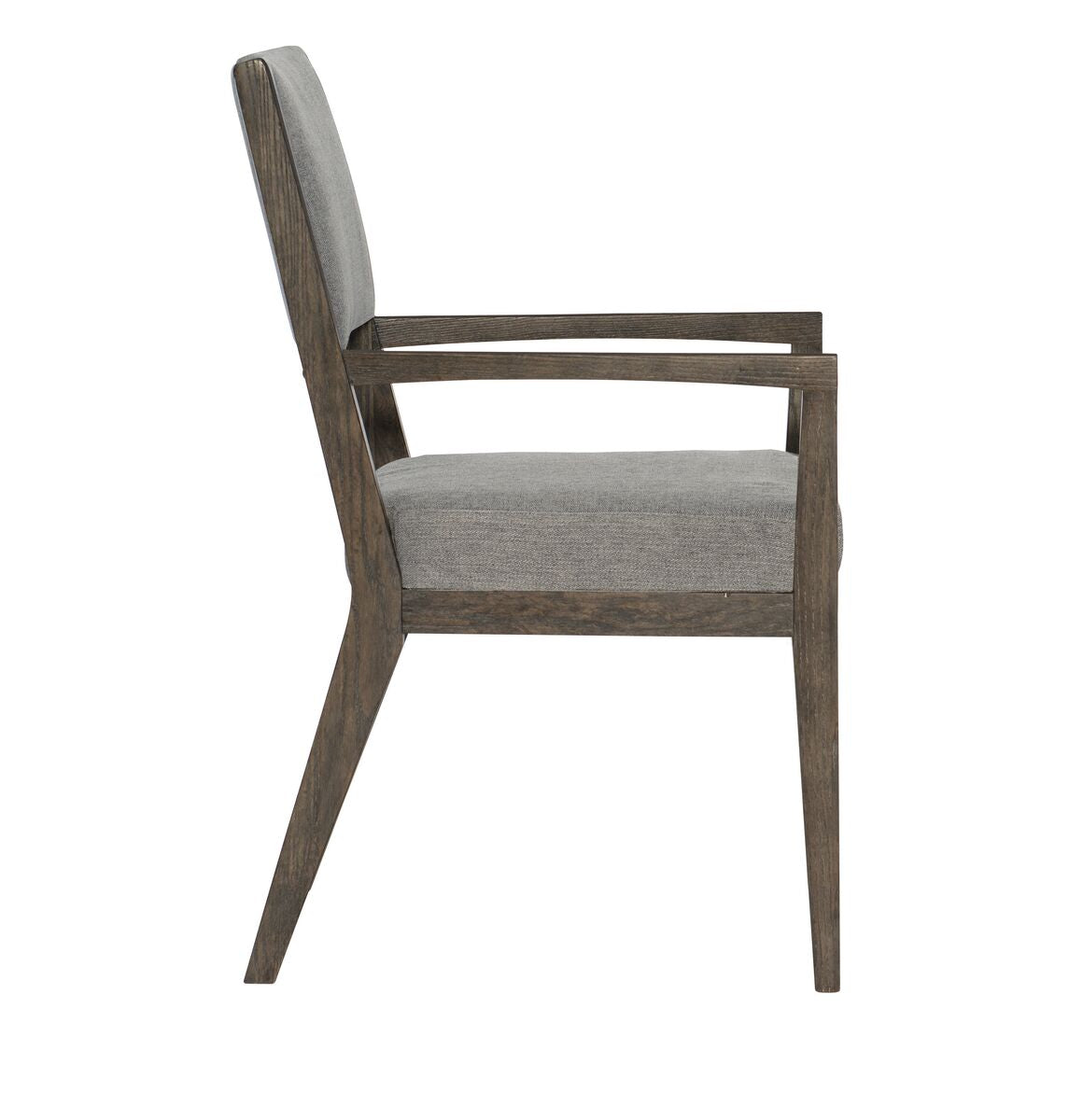 Bernhardt Furniture Linea Arm Chair in Cerused Charcoal