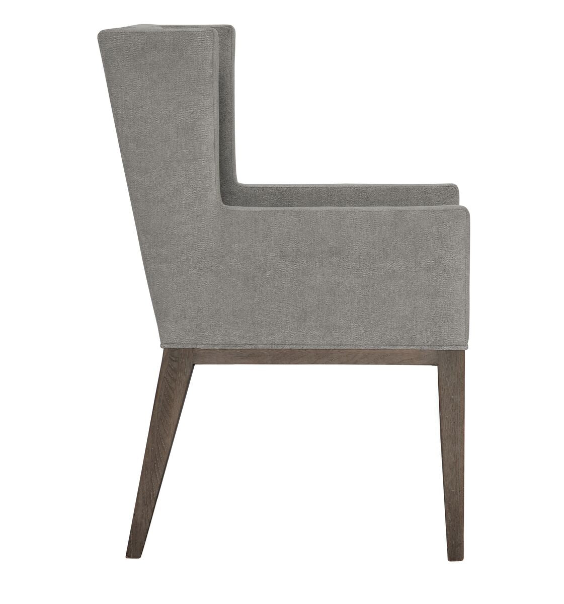 Bernhardt Furniture Linea Dining Arm Chair in Cerused Charcoal