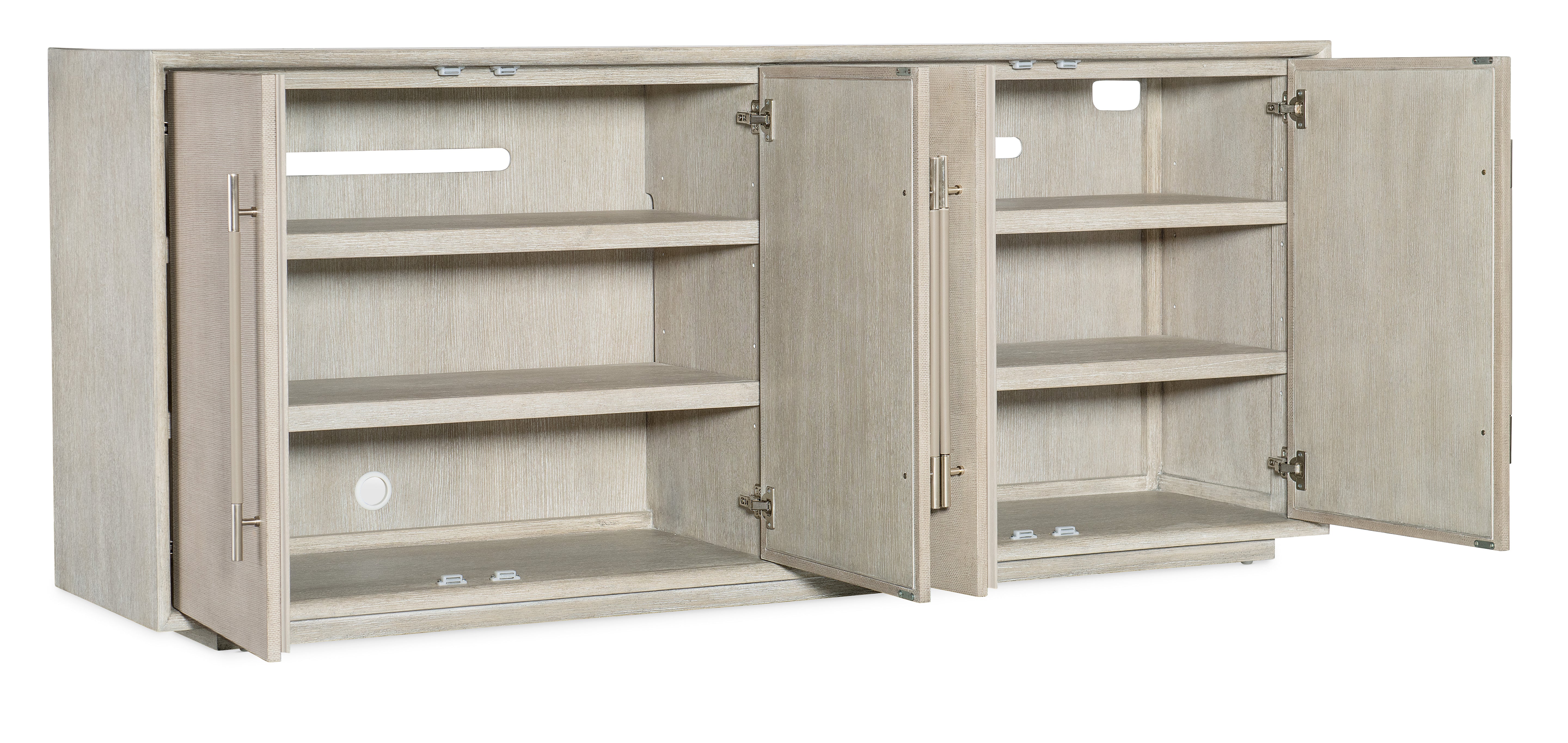 Hooker Furniture Modern Mood Entertainment Console in Light Brown