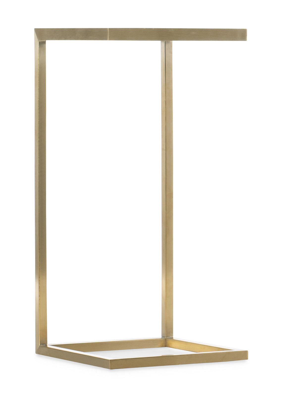 Hooker Furniture Melange Holmes C-Shaped Accent Table in Golds
