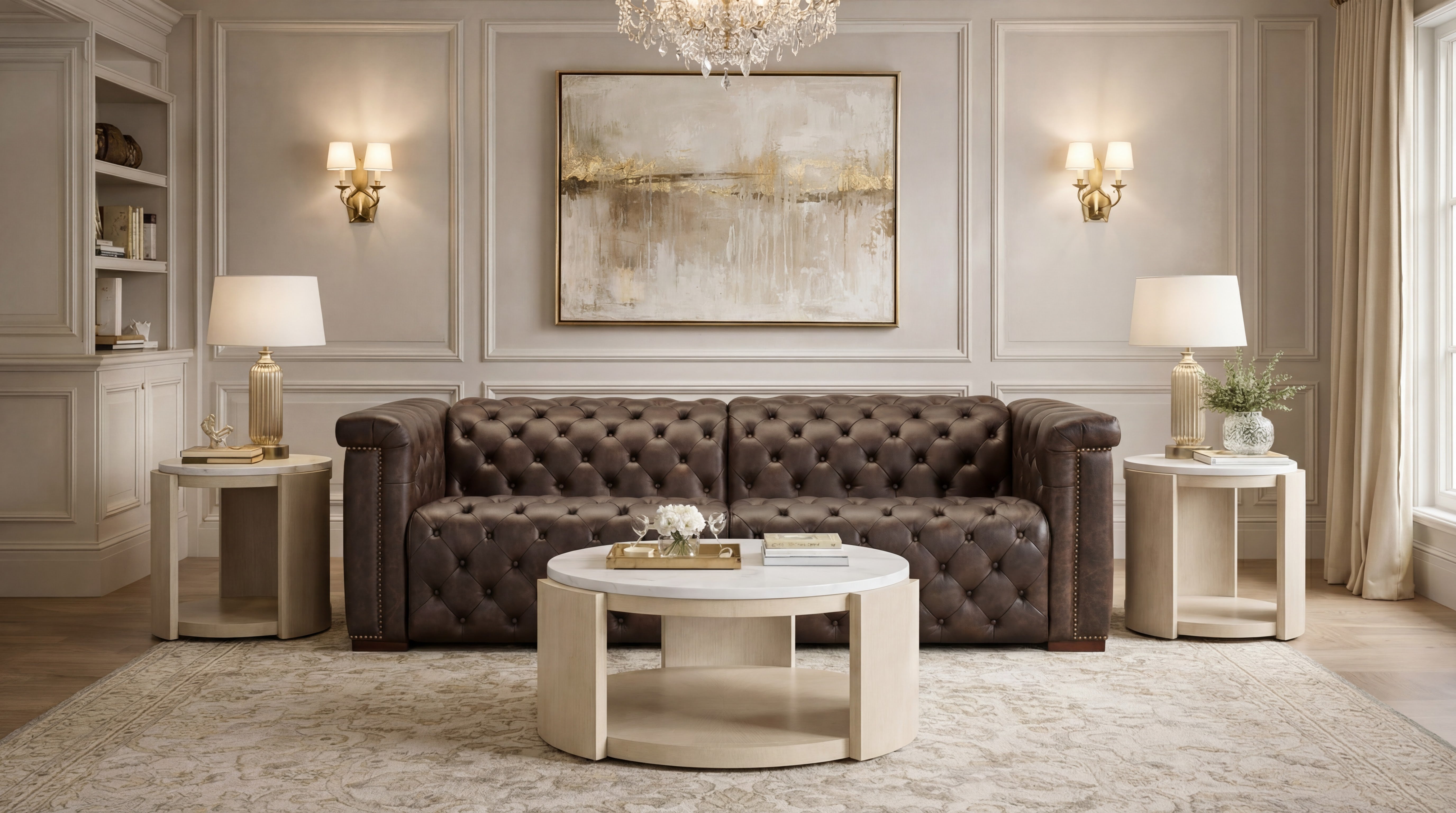 Hooker Furniture Savion Deux Sofa with Power Recliners and Power Headrests in Brown