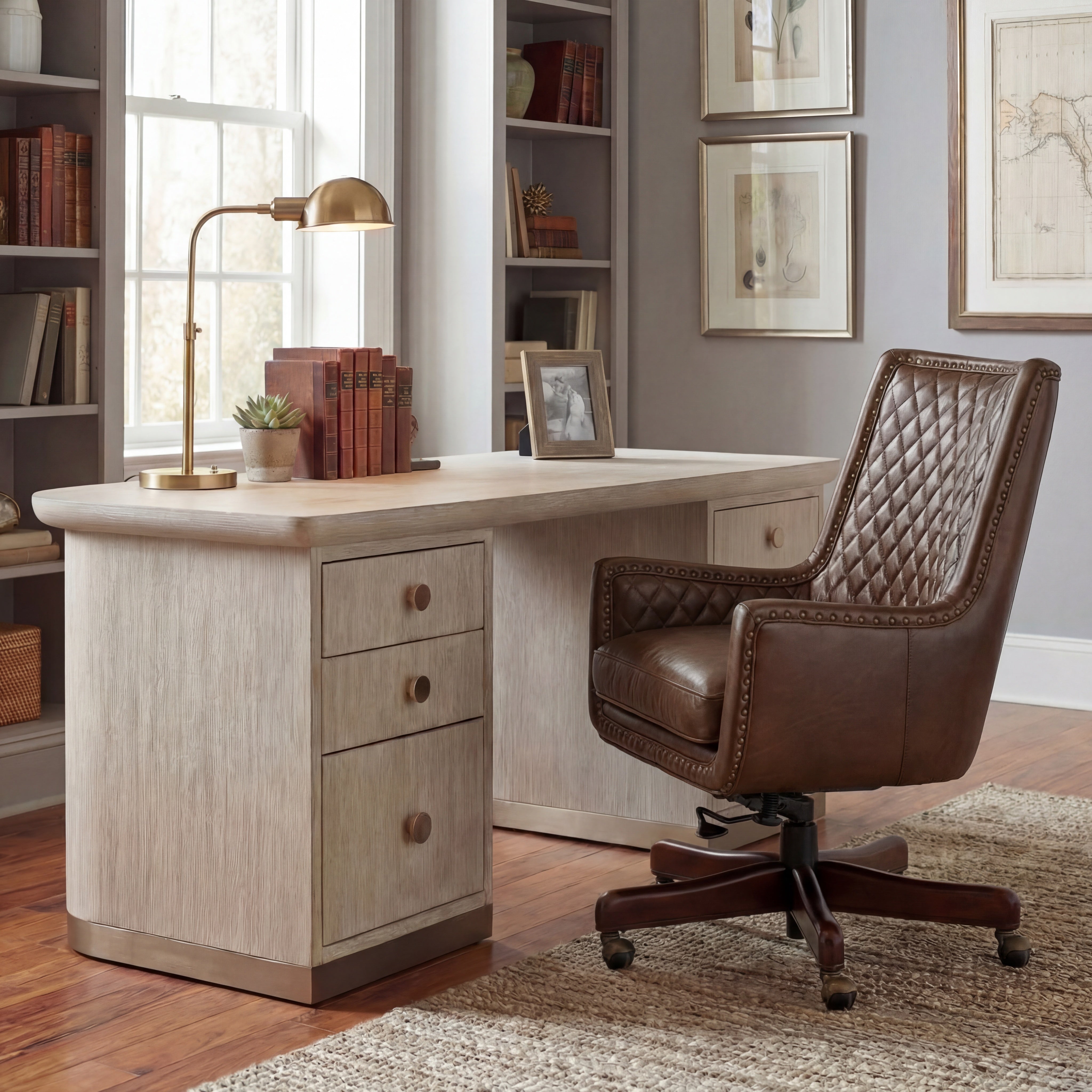 Hooker Furniture Kent Executive Swivel Tilt Chair