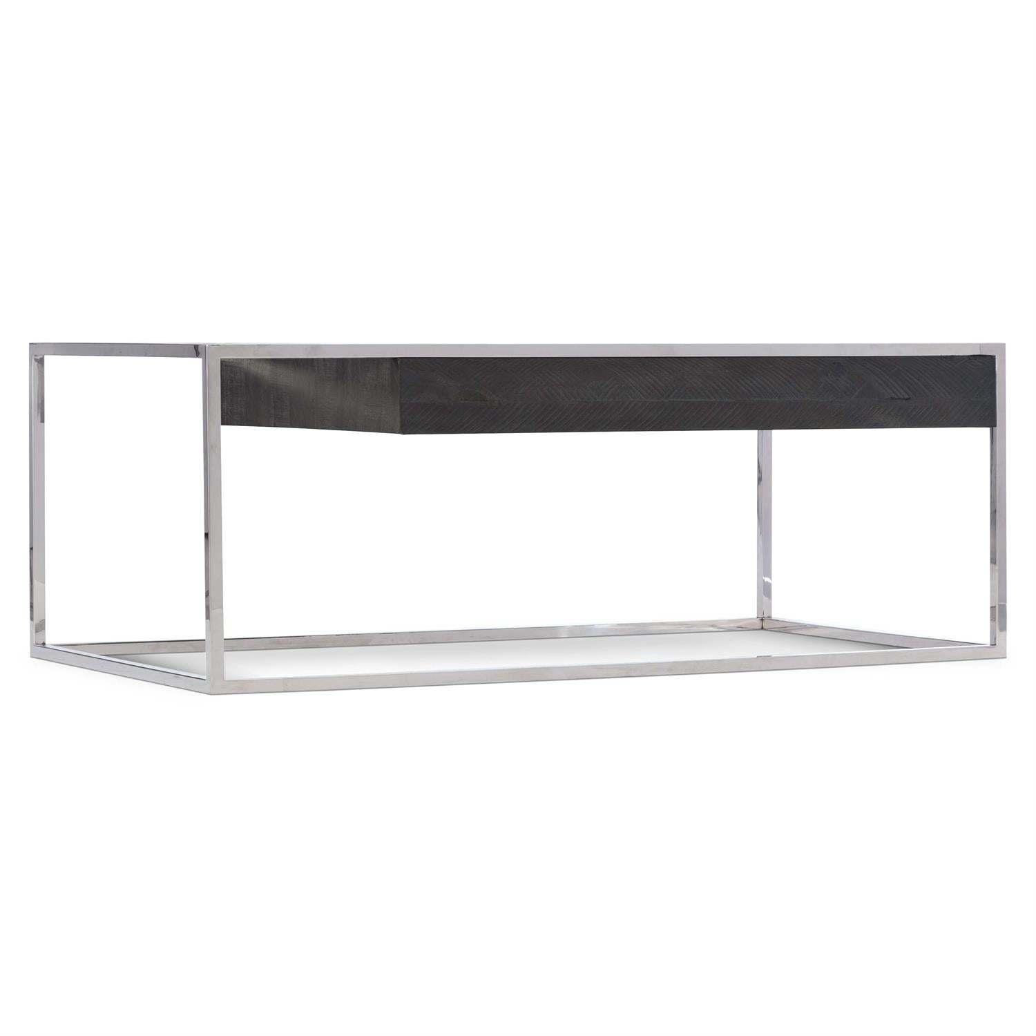 Bernhardt Furniture Logan Sqaure Beacon Cocktail Table in Cinder