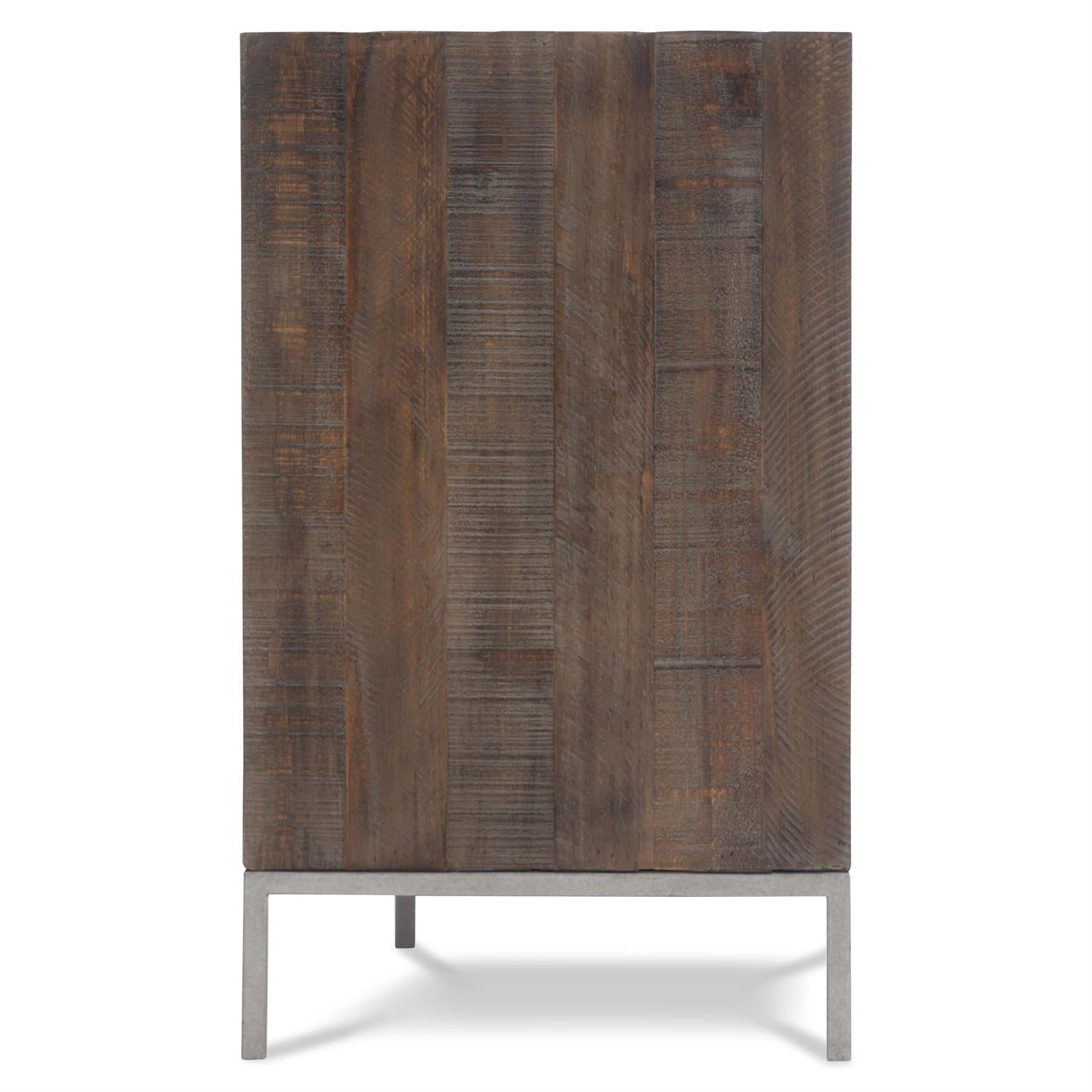 Bernhardt Furniture Logan Sqaure Eastman Drawer Chest in Sable Brown/Grey Mist