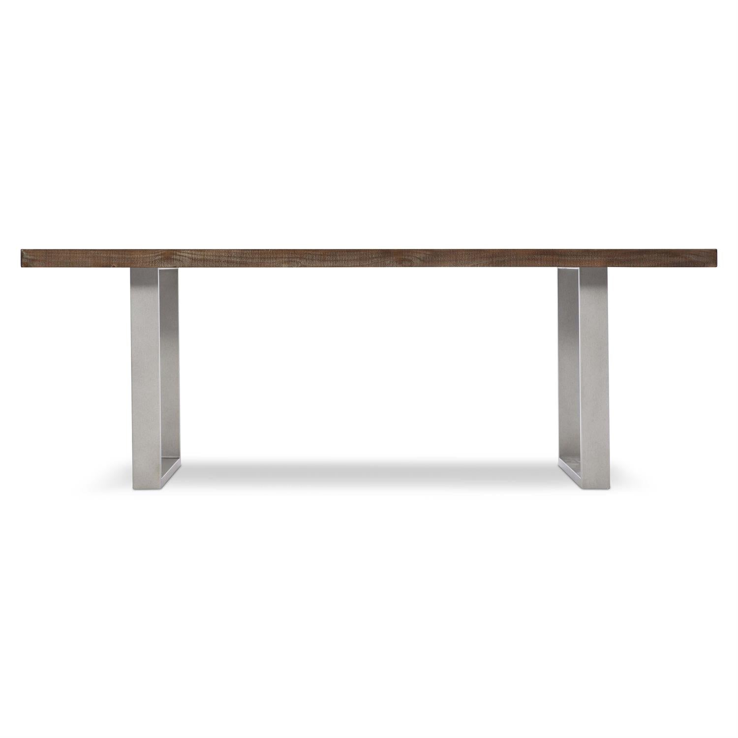 Bernhardt Furniture Logan Sqaure Draper Dining Table in Sable Brown