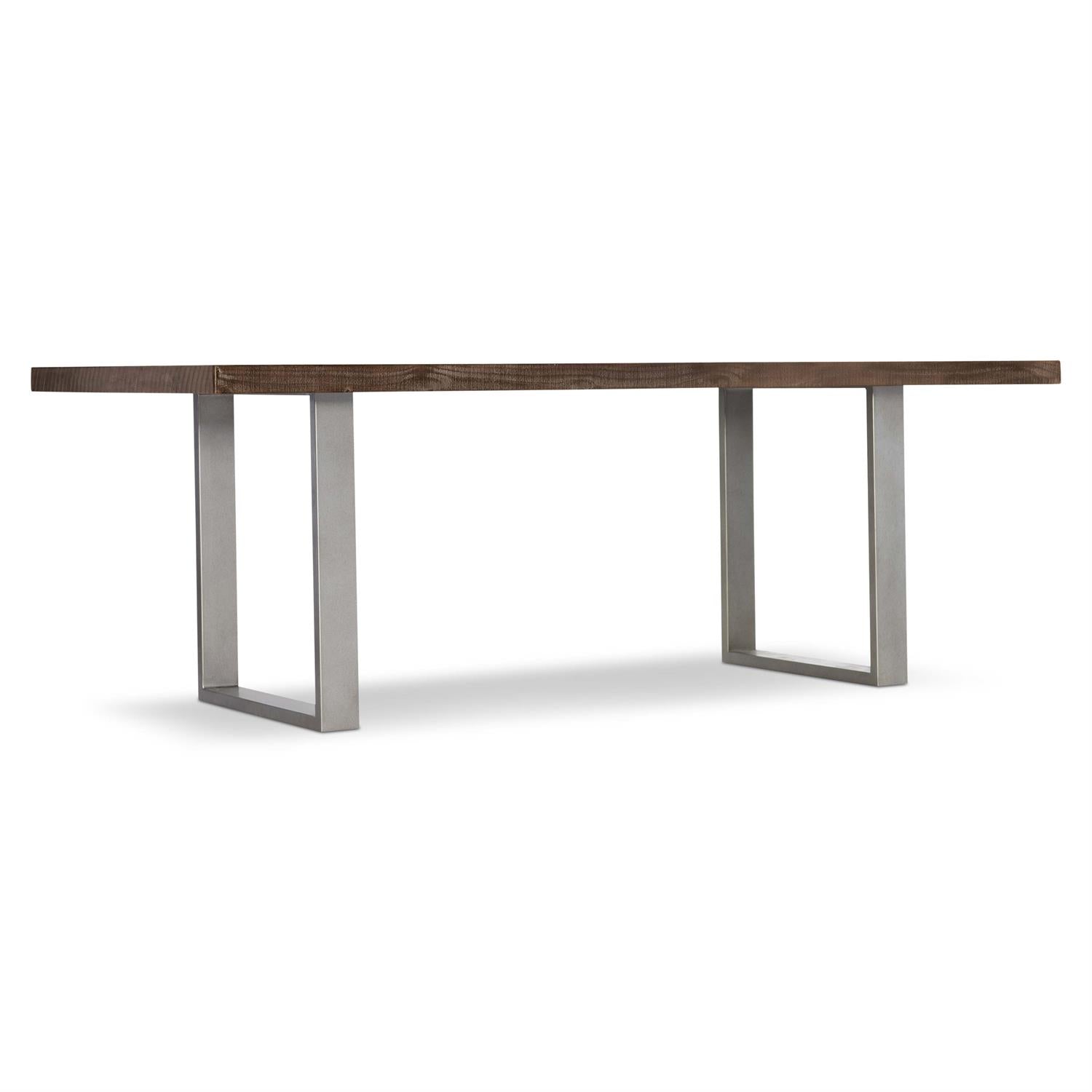 Bernhardt Furniture Logan Sqaure Draper Dining Table in Sable Brown