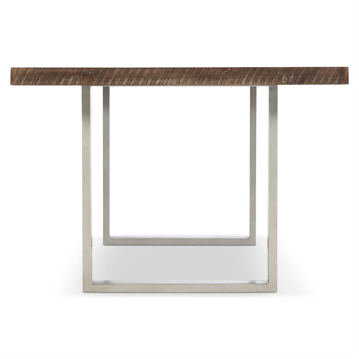 Bernhardt Furniture Logan Sqaure Draper Dining Table in Sable Brown