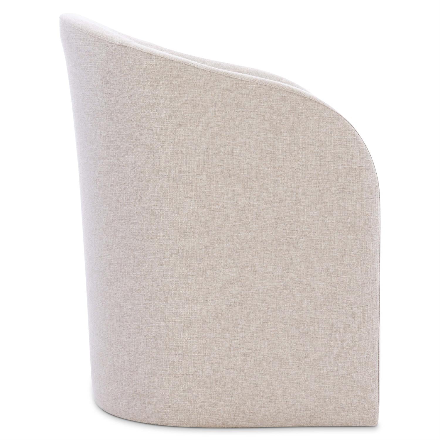 Bernhardt Furniture Logan Sqaure Finch Arm Chair in Ivory