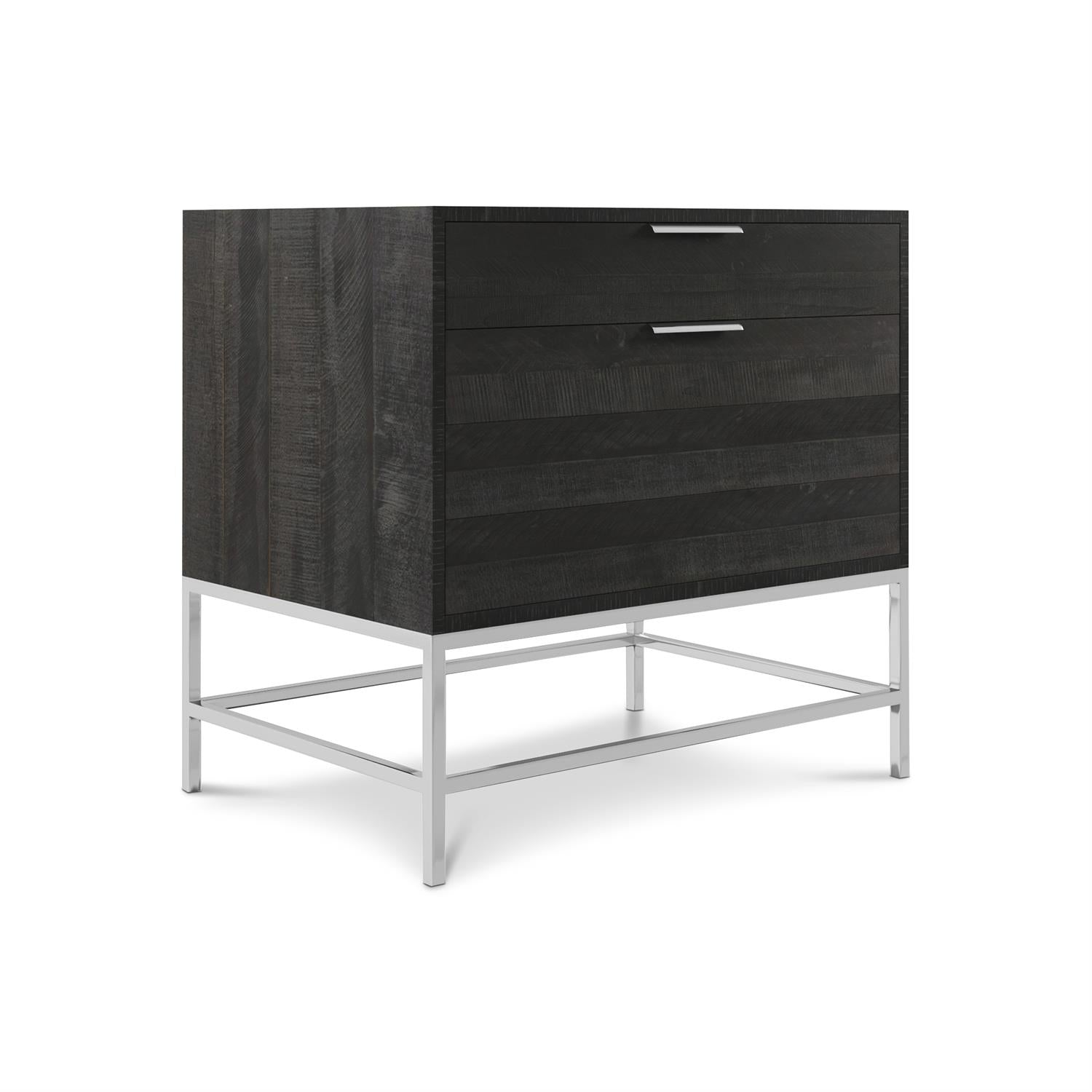 Bernhardt Furniture Logan Sqaure Coleman File Cabinet in Cinder