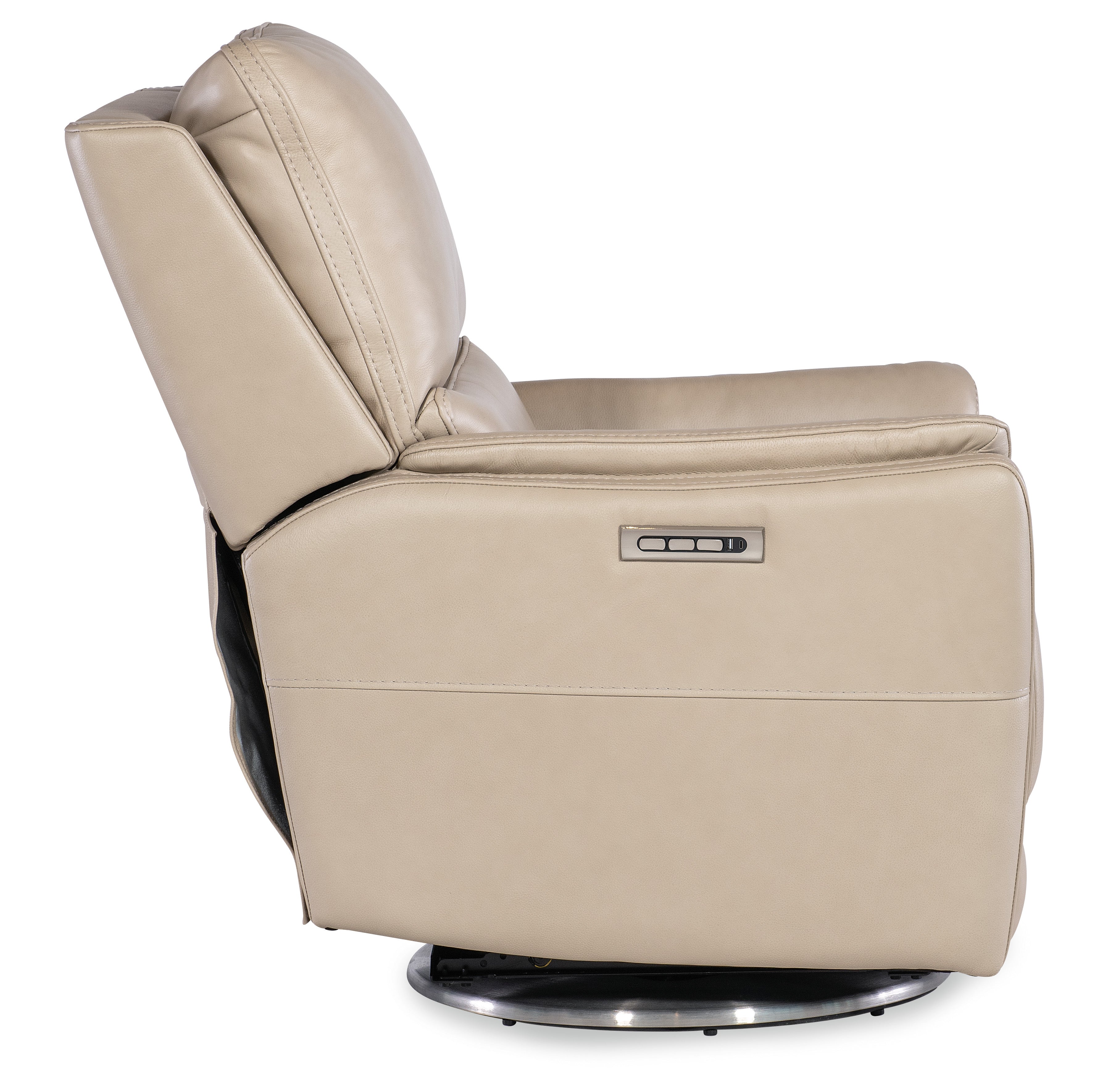 Hooker Furniture Soiree Zero Gravity Swivel with Power Headrest & Lumbar in Beige