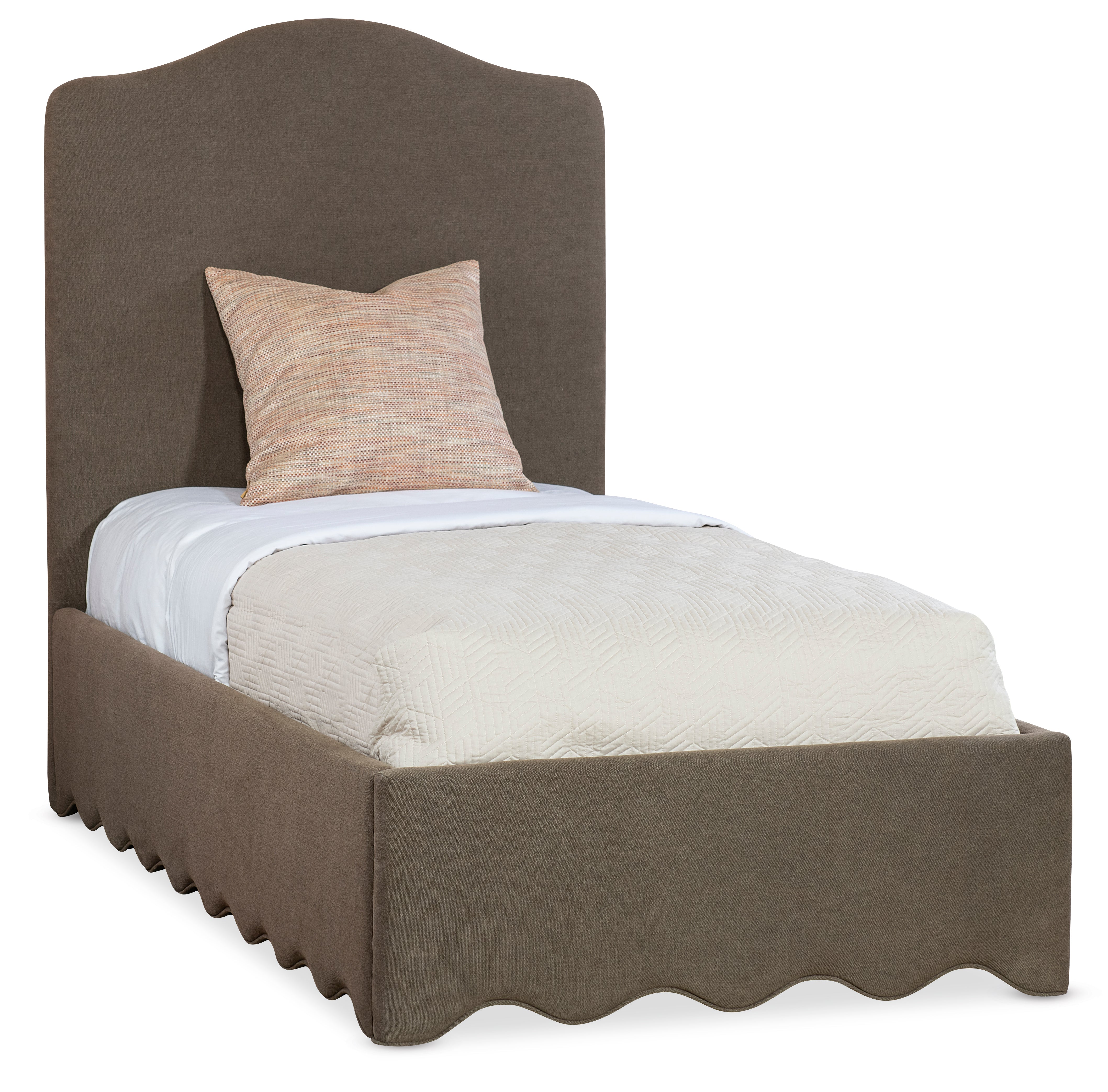 Hooker Furniture Commerce and Market Liv Twin Upholstered Bed in Brown