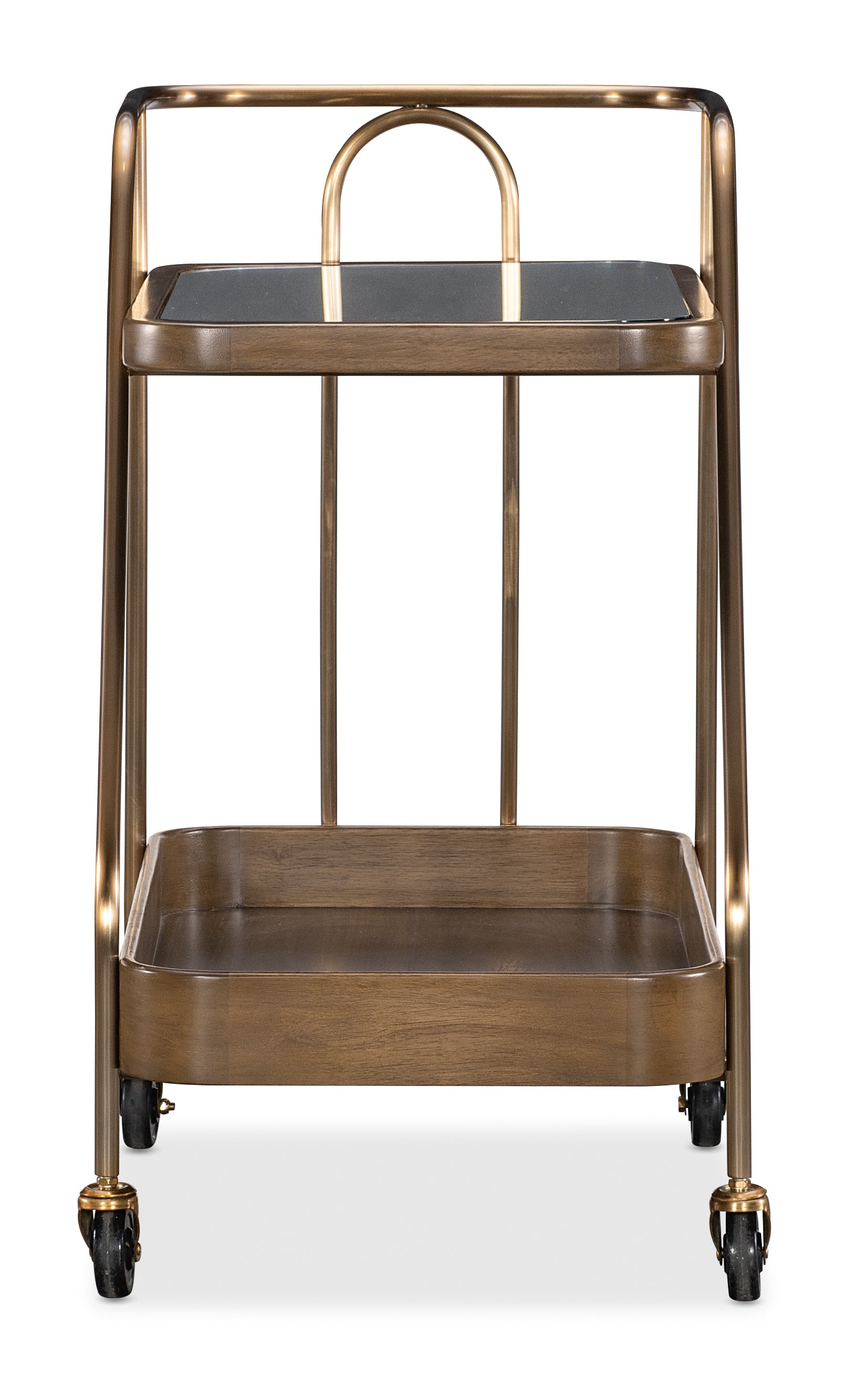 Hooker Furniture Commerce and Market Walnut Wine and Bar Cart
