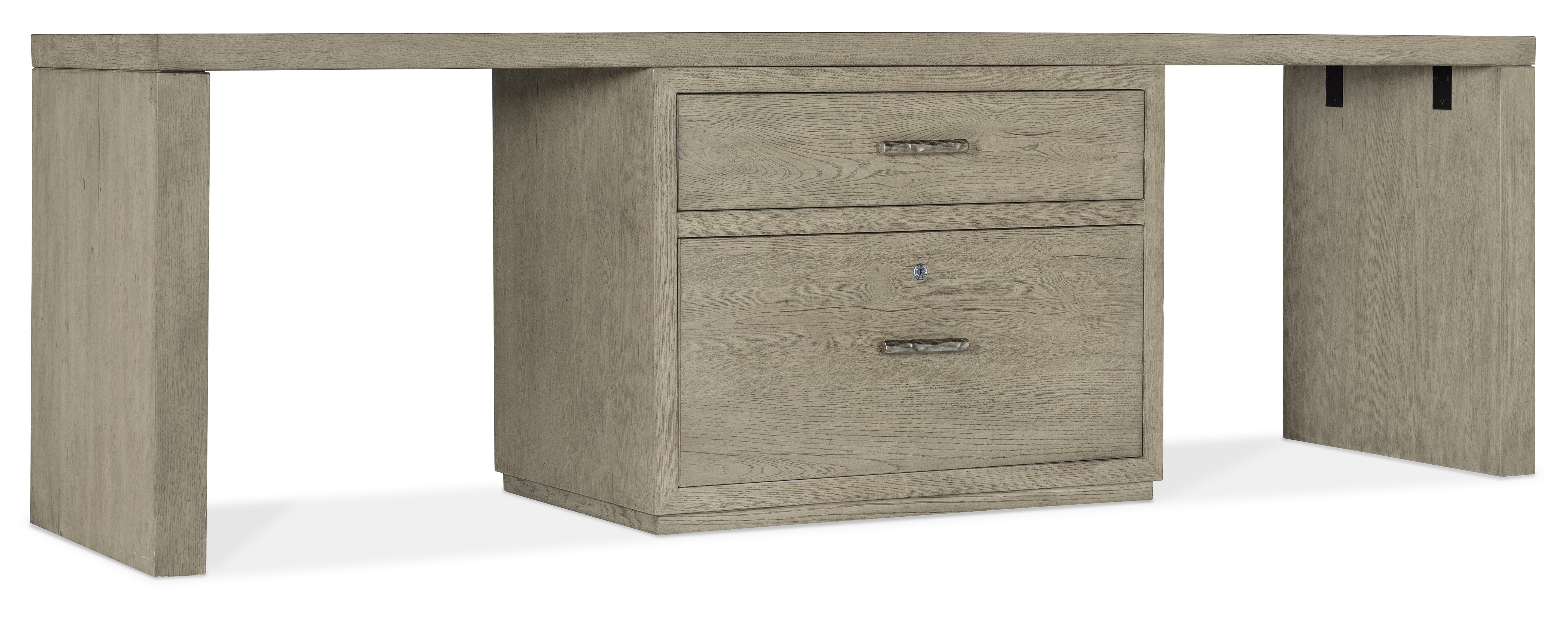 Hooker Furniture Linville Falls 96" Desk with Centered Lateral File