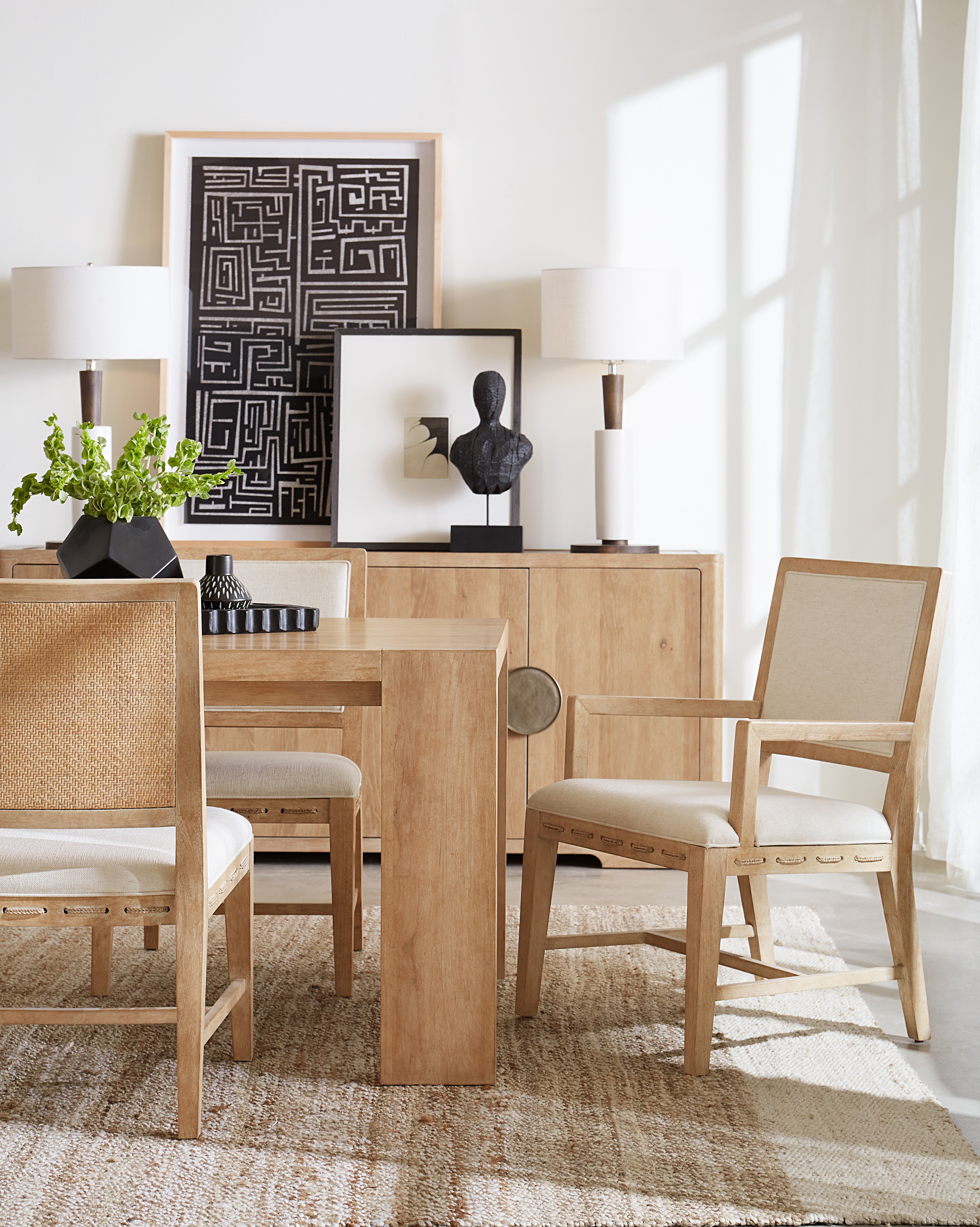 Hooker Furniture Retreat Cane Back Side Chair