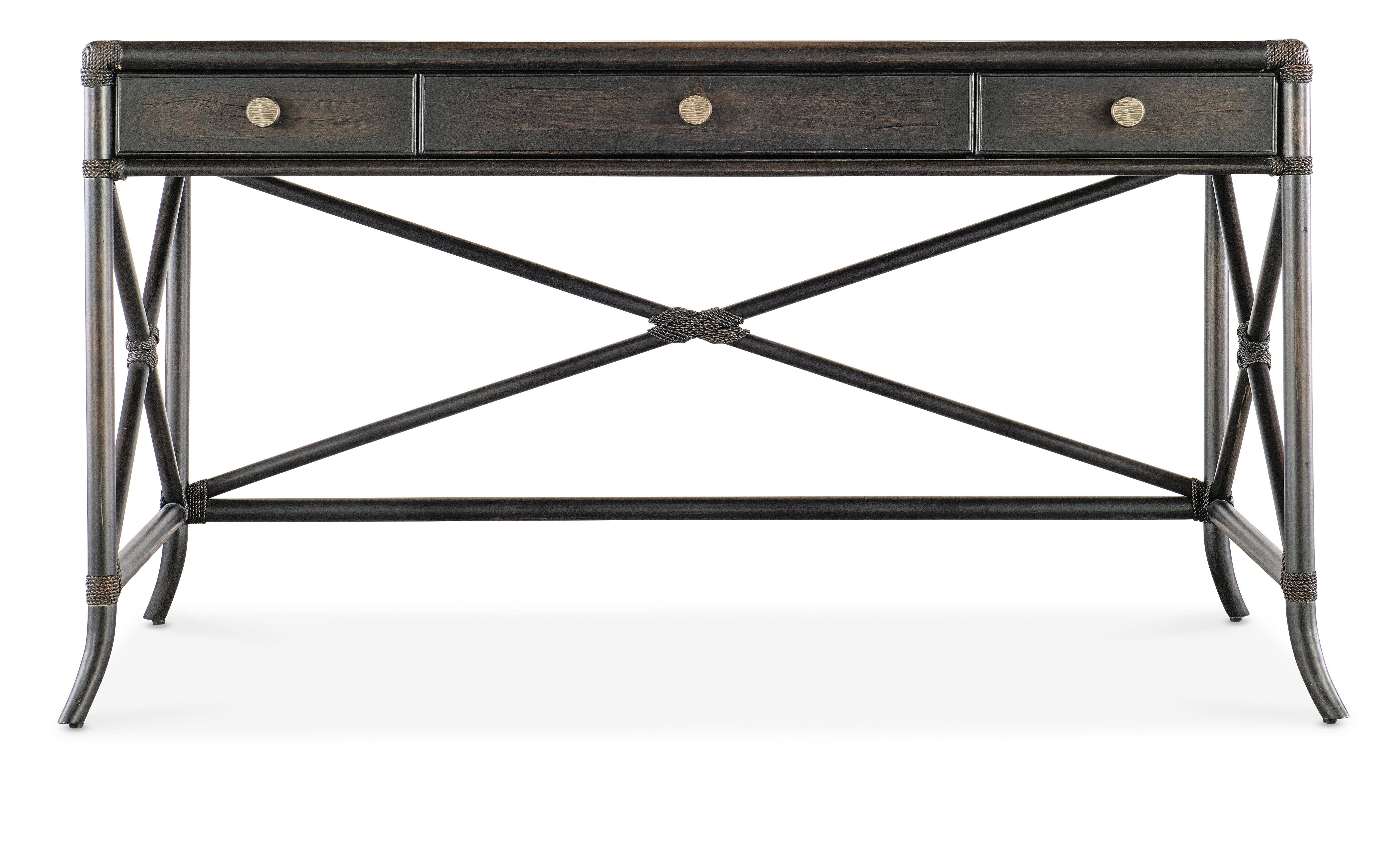 Hooker Furniture Retreat Pole Rattan Writing Desk